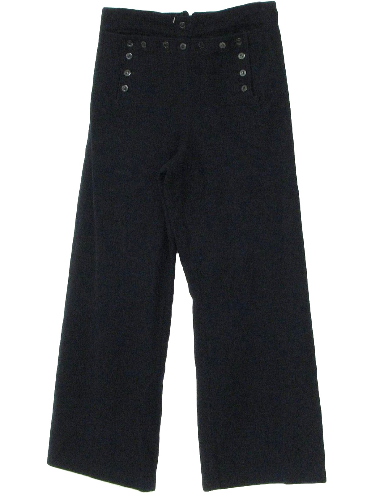 60's Vintage Bellbottom Pants: 60s -Navy Issue- Mens midnight blue ...