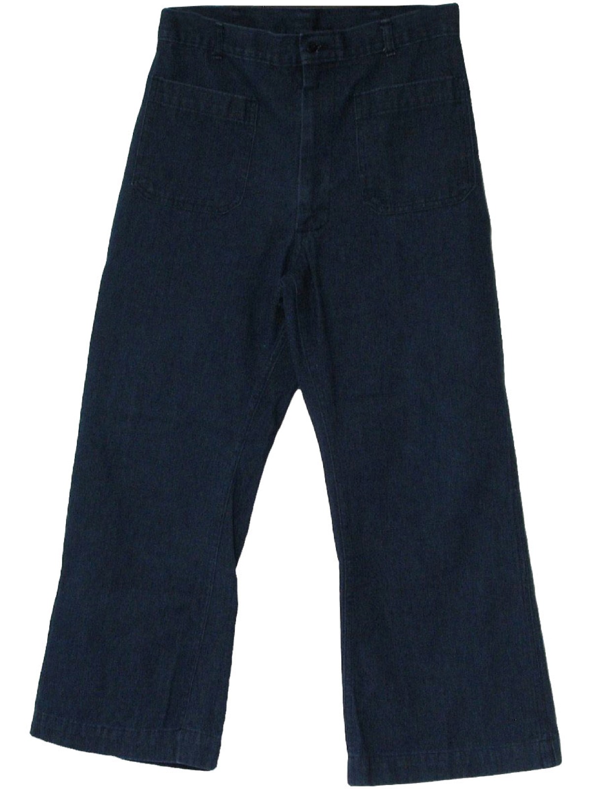 Retro 60's Bellbottom Pants: 60s -Coastal Ind.- Mens blue cotton and ...