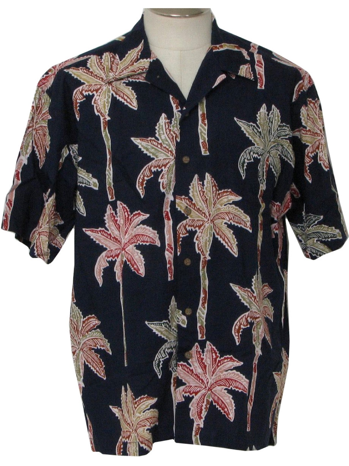 Banana Joe 90's Vintage Hawaiian Shirt: 90s -Banana Joe- Mens navy blue ...