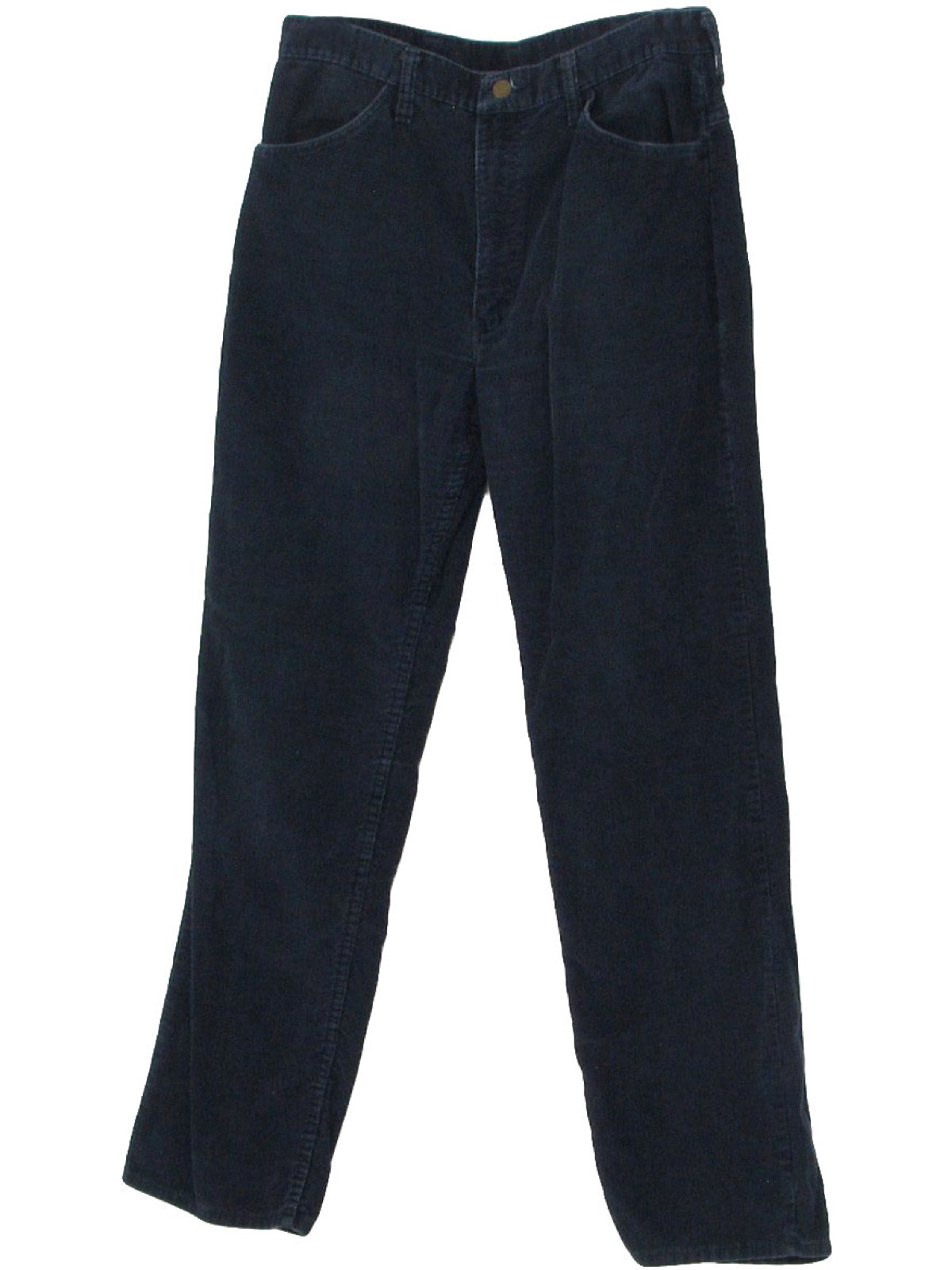 1990s Vintage Pants: 90s -Rustler- Mens navy blue cotton polyester ...