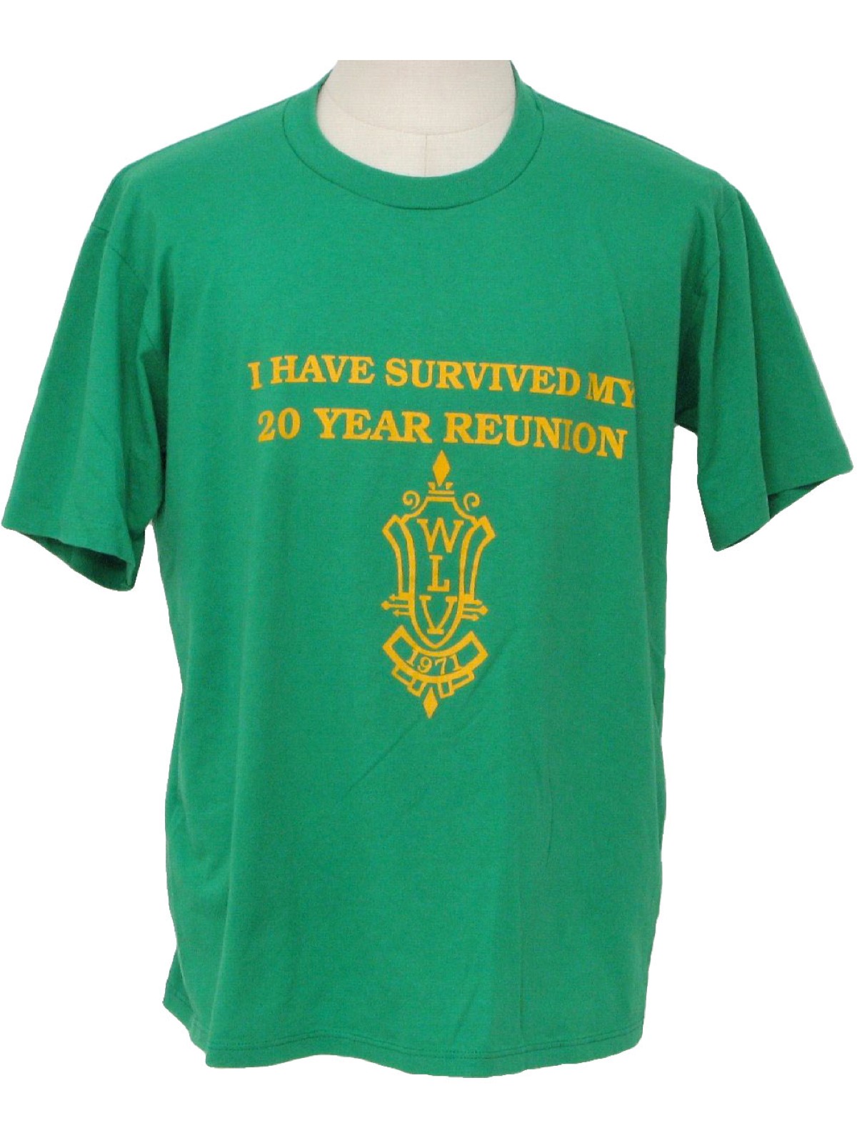 Retro 1990's T Shirt (Jerzees) : 90s -Jerzees- Mens green and yellow ...