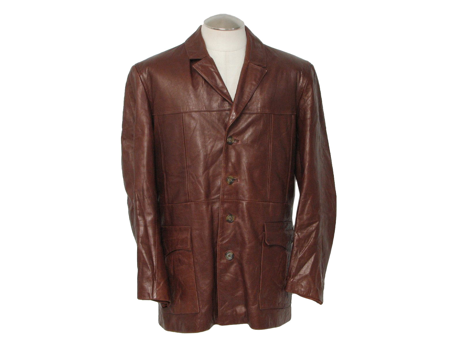 1970 S Made In Korea Mens Leather Jacket
