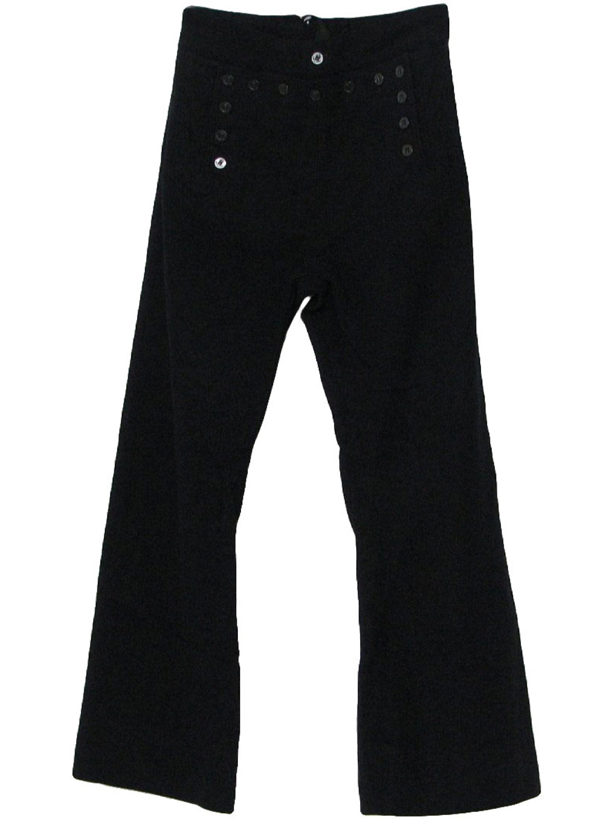 1960s Navy Issue Bellbottom Pants: 60s -Navy Issue- Mens midnight blue ...