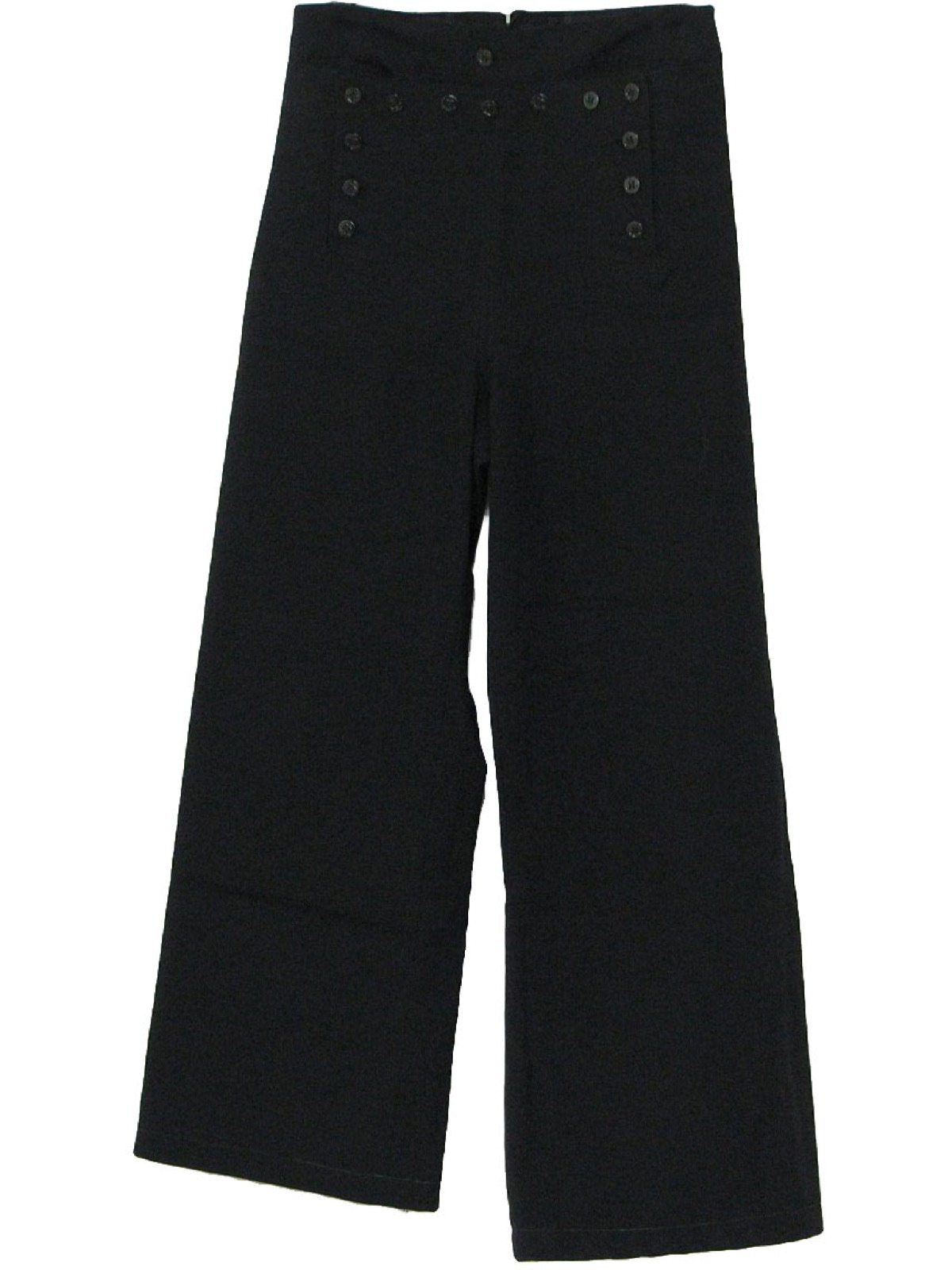 60s Retro Bellbottom Pants: 60s -Navy Issue- Mens midnight blue soft ...