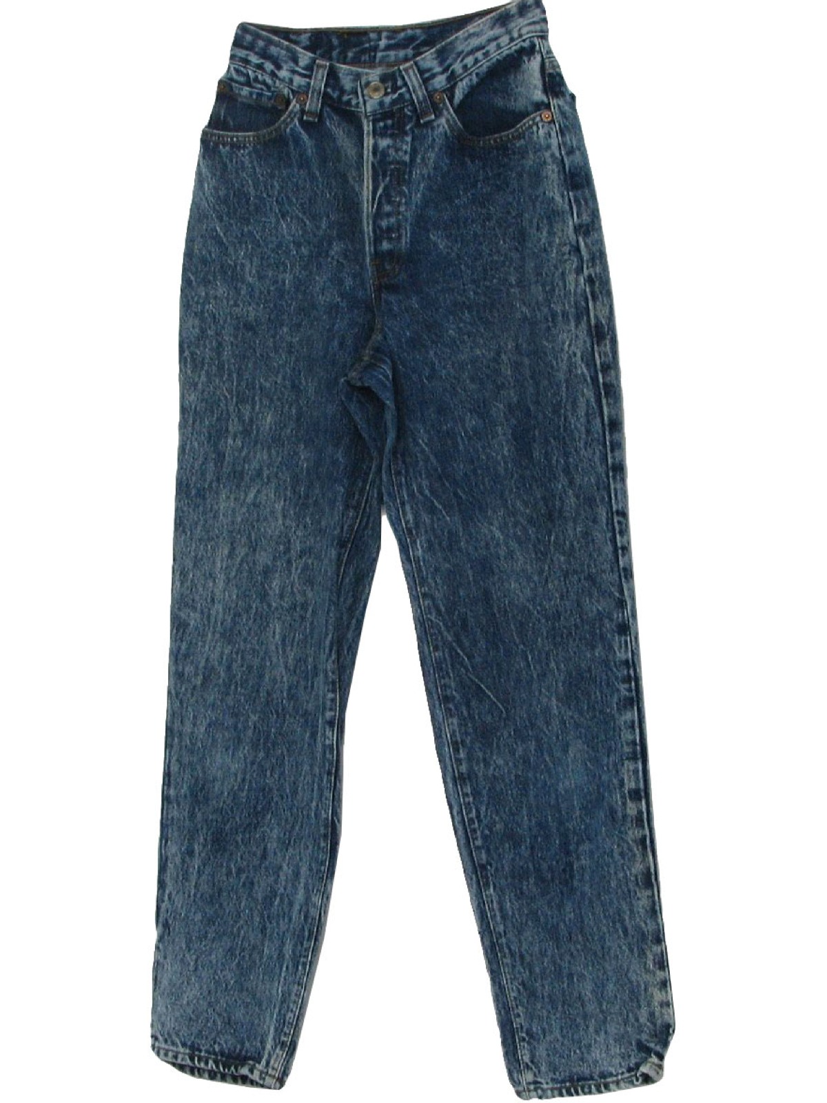 1980's Retro Pants: 80s -Levis 501- Mens dark blue acid wash totally ...