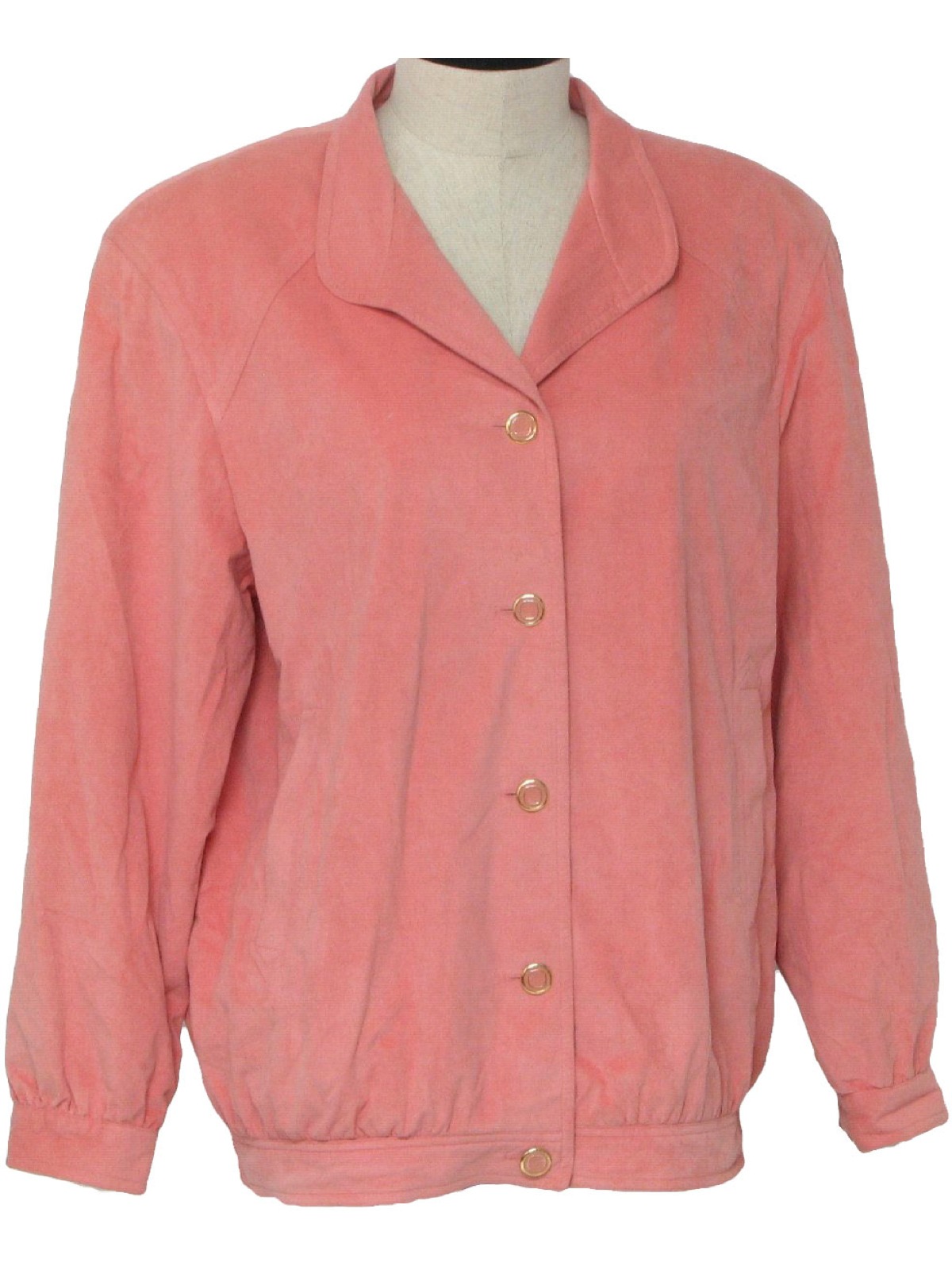 Eighties DaRue Jacket: 80s -DaRue- Womens soft coral, polyester ...