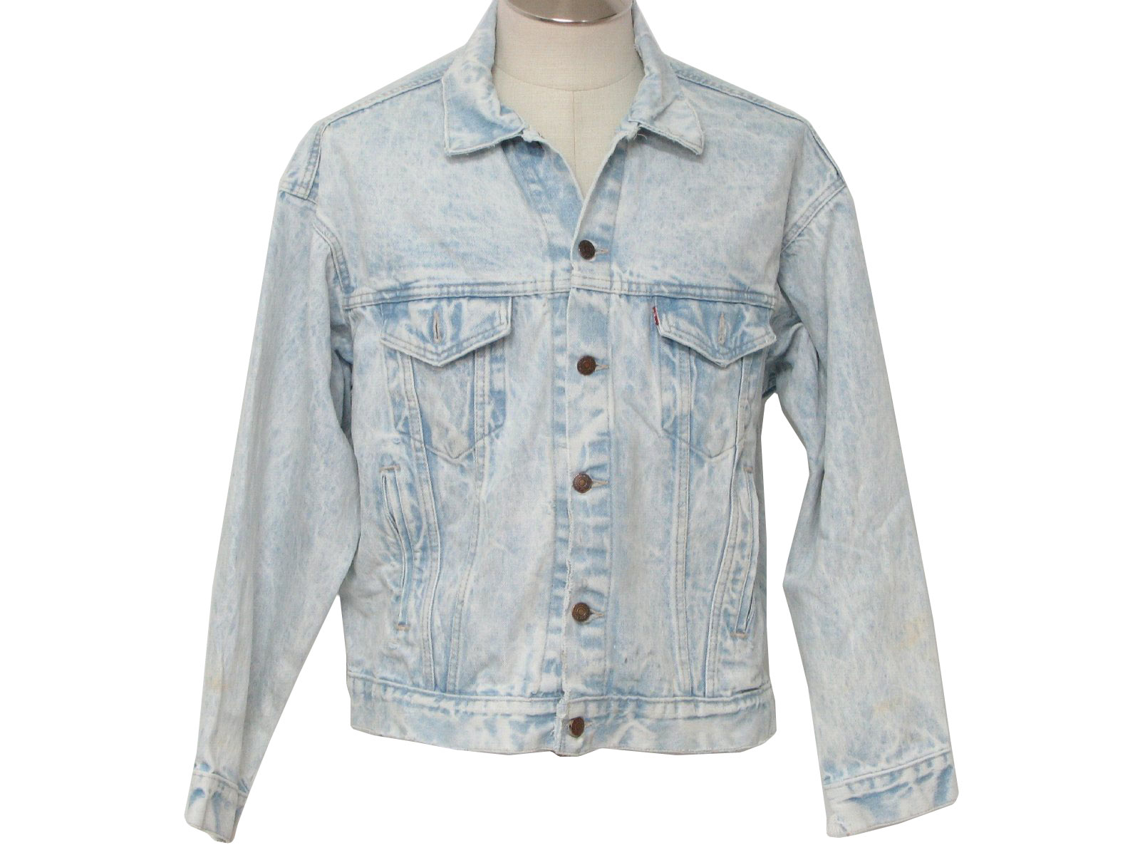 levis acid wash denim jacket
