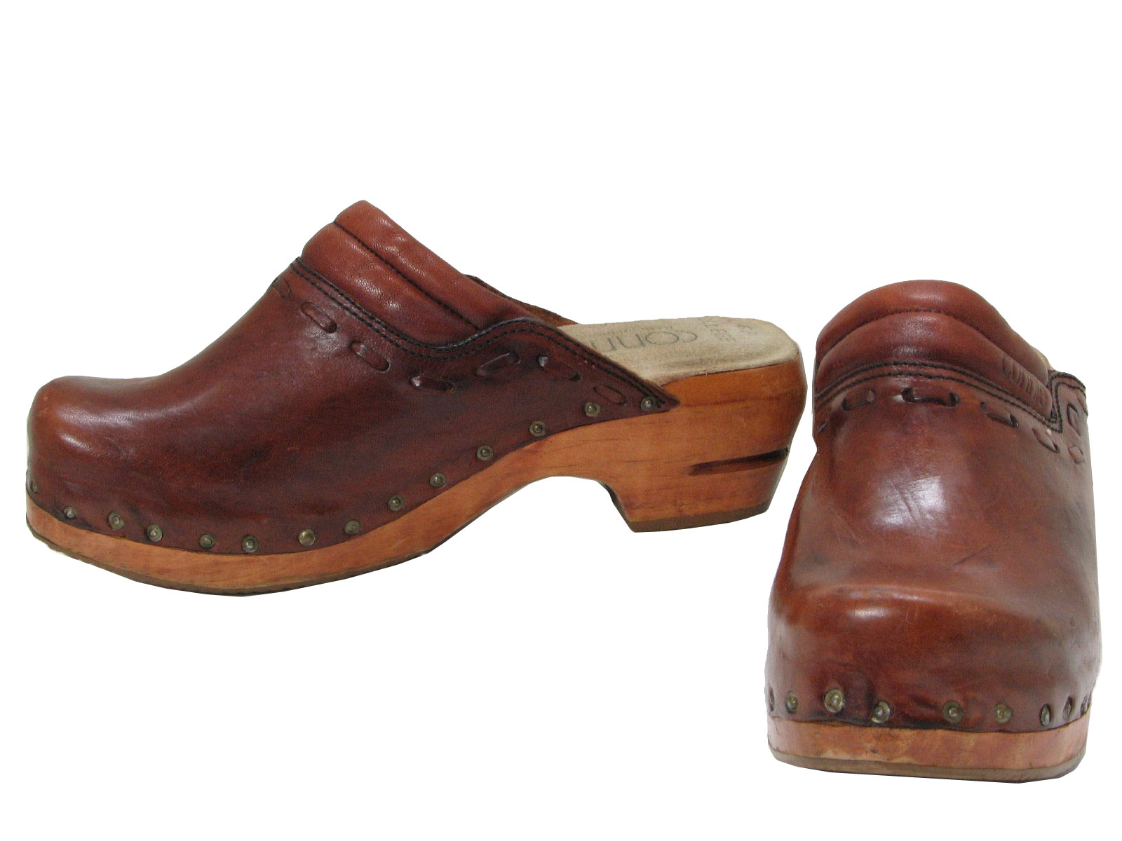 1980s wooden clogs