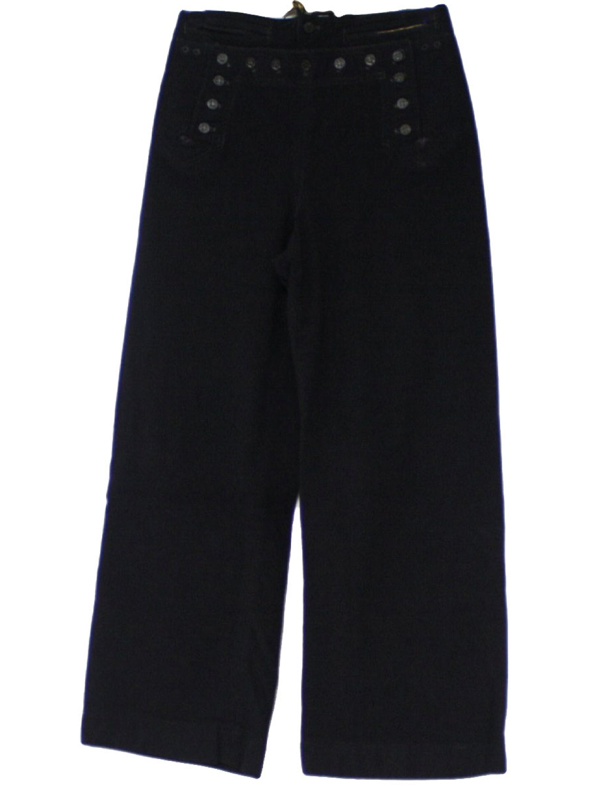 1960s Navy Issue Bellbottom Pants: 60s -Navy Issue- Mens midnight blue ...