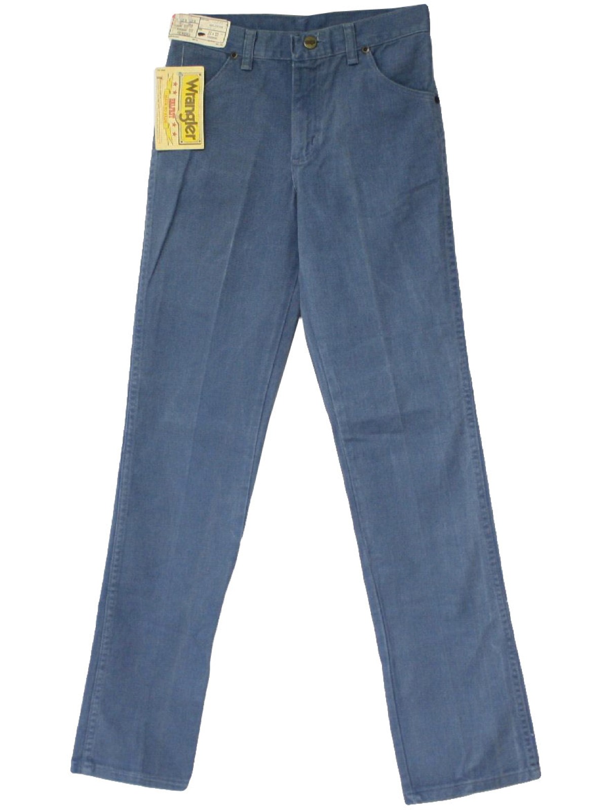Vintage 1970's Pants: 70s -Wrangler- Mens New-Old medium heather blue ...
