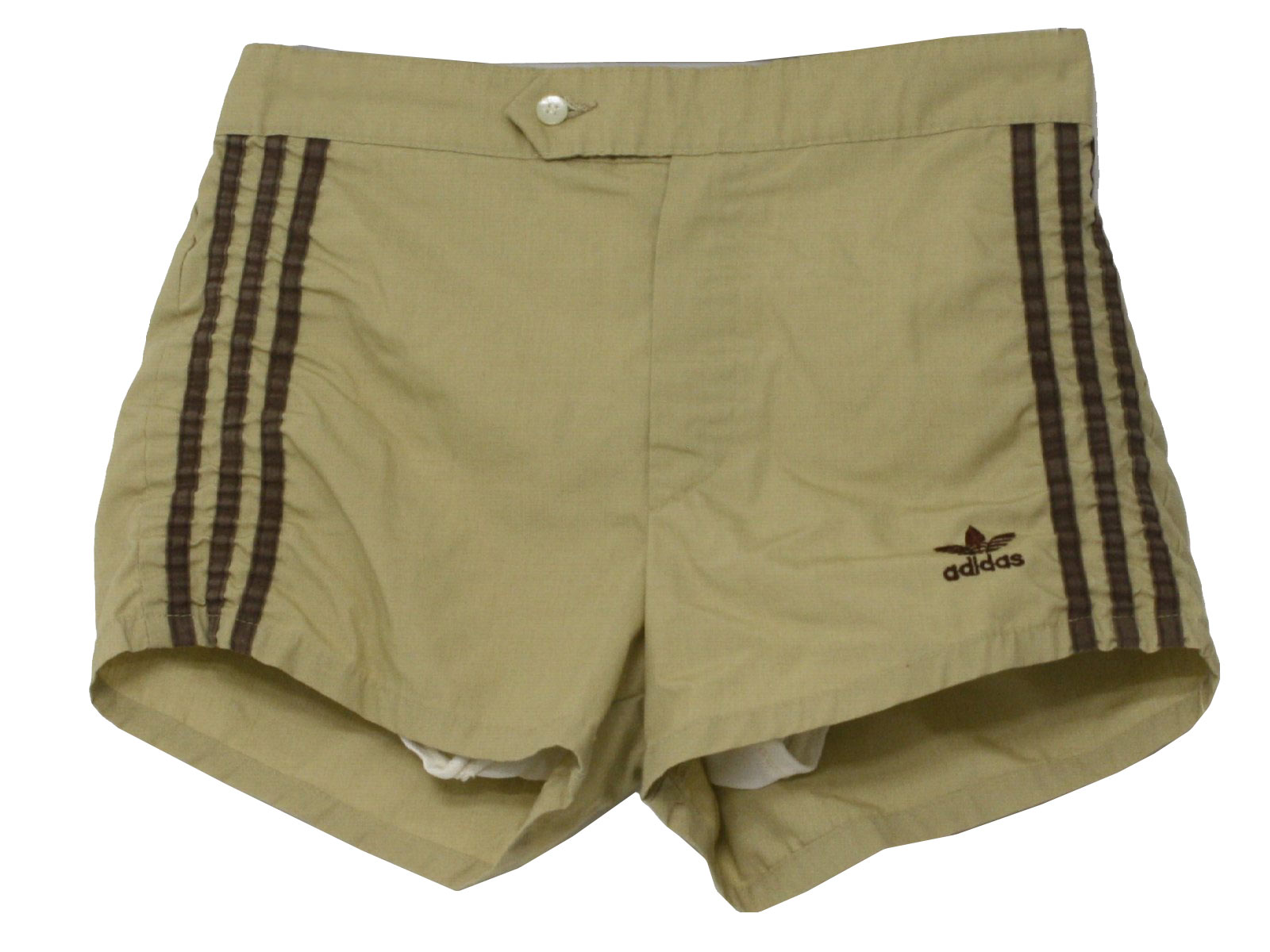 tan adidas shorts