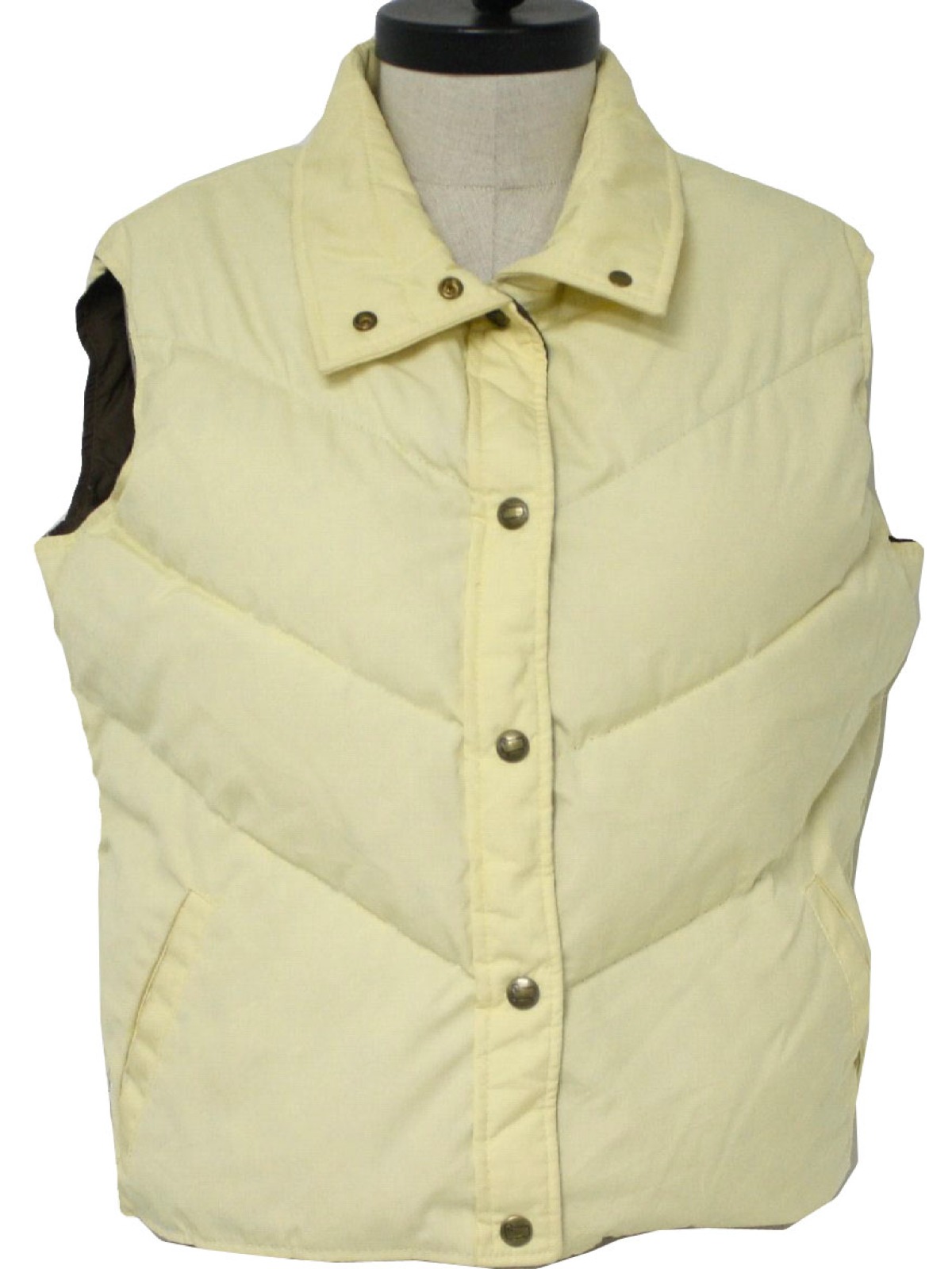 Download 1980s Vintage Vest: 80s -Woolrich- Womens soft yellow ...