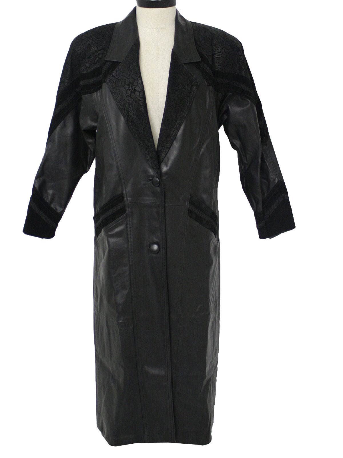Vintage Winlet 1980s Jacket: 80s -Winlet- Womens black genuine soft ...
