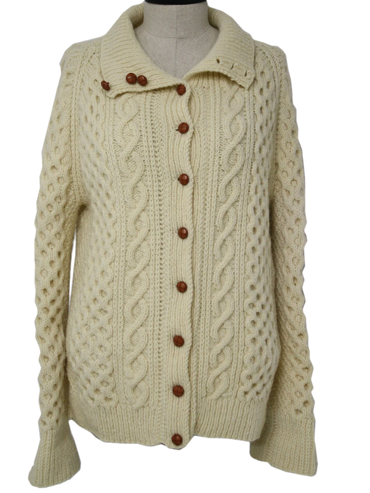 1980's Retro Caridgan Sweater: 80s -Original Trag Knitwear- Womens ...