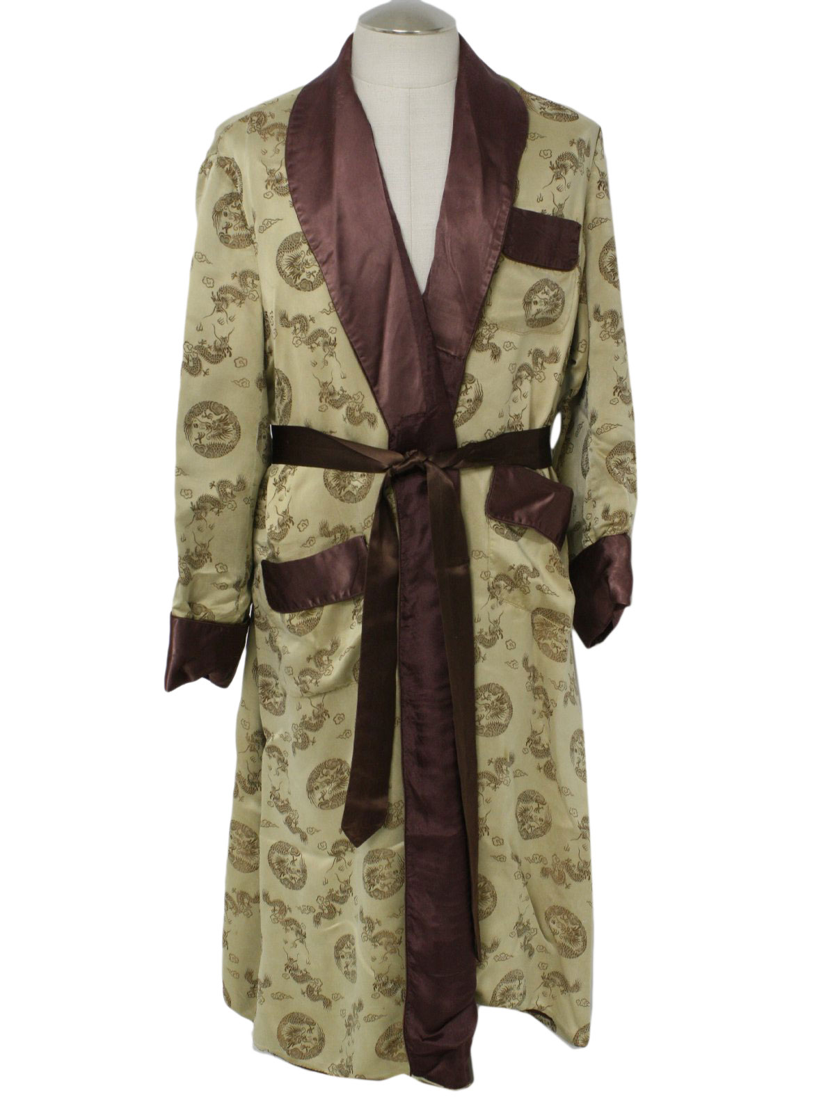 60s Vintage Longevity, China Mens Robe: Early 60s -Longevity, China ...