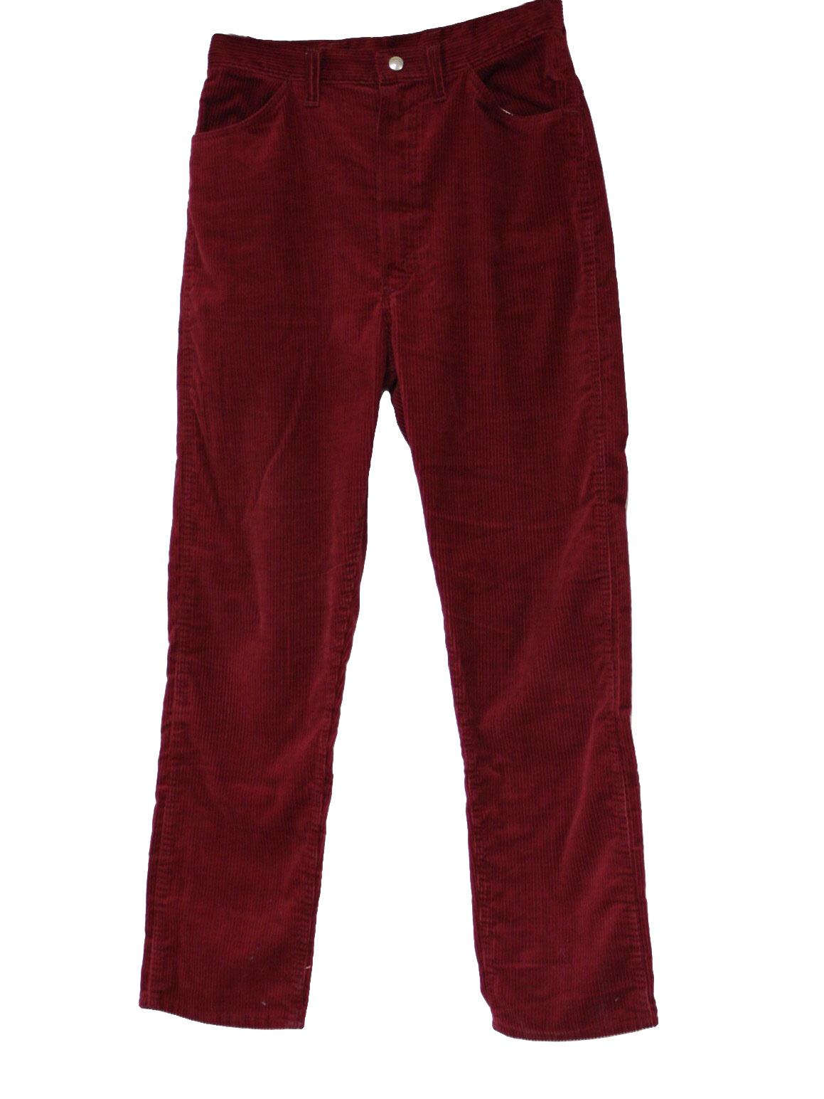 Retro 1980s Pants: 80s -Wrangler- Womens ruby red cotton and polyester ...