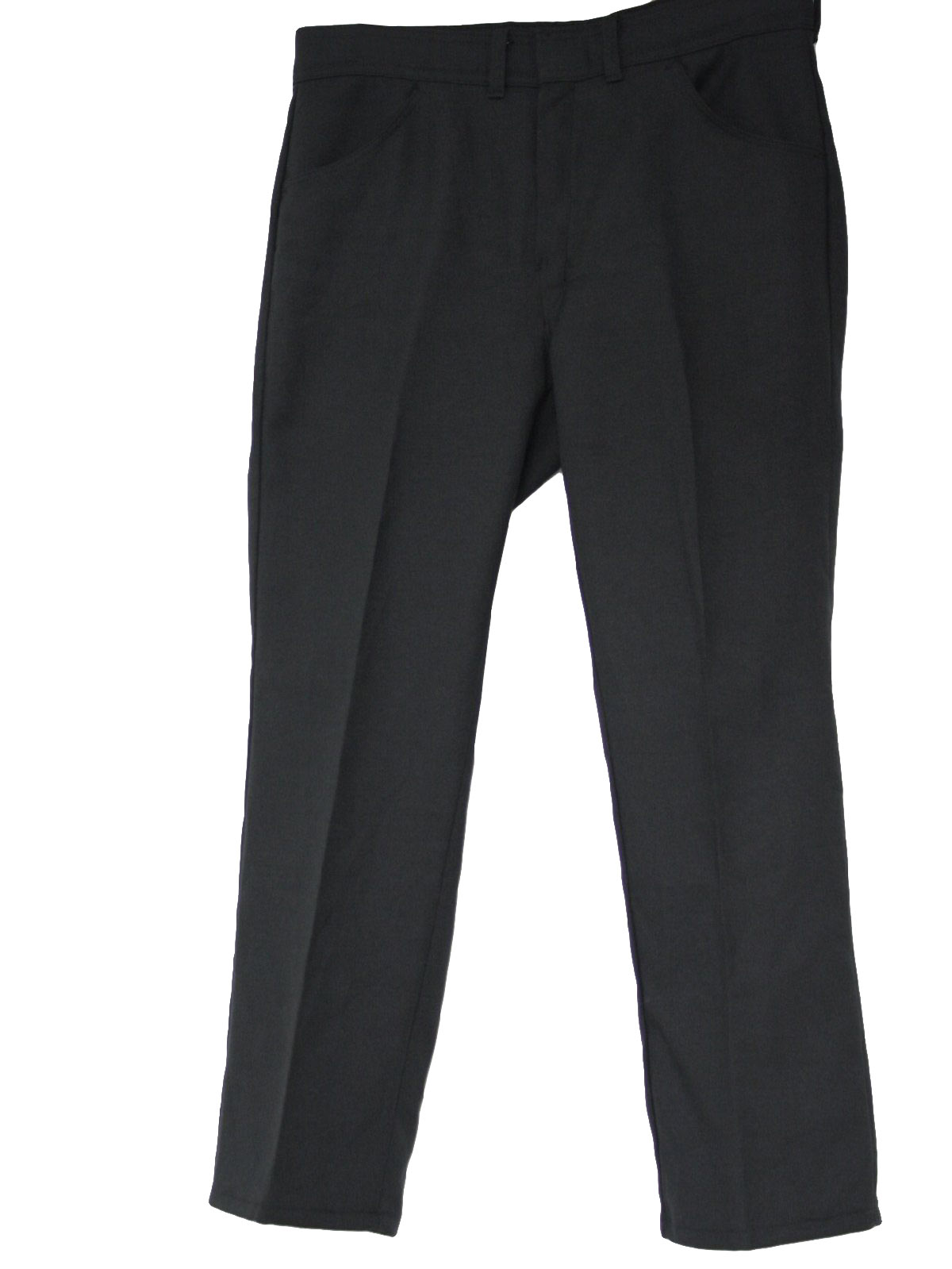Retro 70s Pants (Sportabouts) : 70s -Sportabouts- Mens black polyester ...