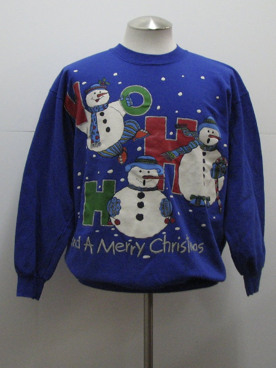 Ugly Christmas Sweatshirt : -EZL- Unisex blue background cotton ...