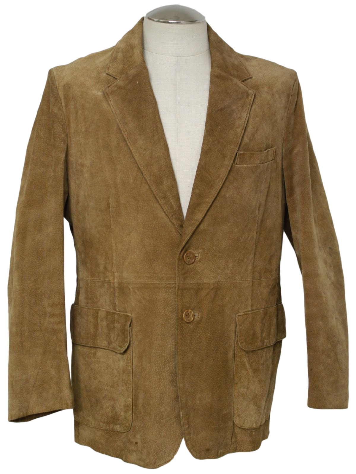 Mcgregor Eighties Vintage Leather Jacket: 70s -Mcgregor- Mens tan suede ...
