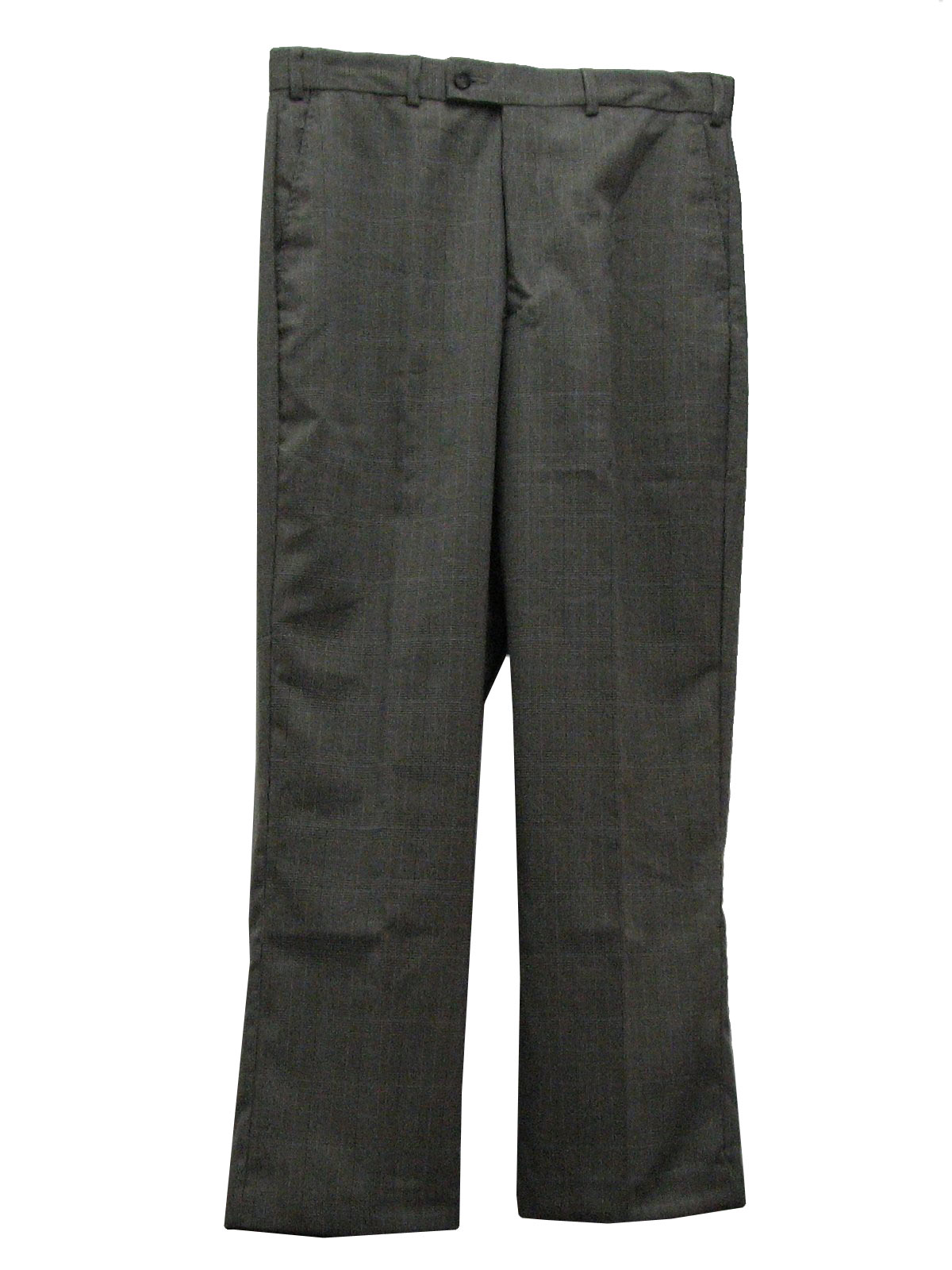 Vintage 1970's Pants: 70s -Haband- Mens tan, dark brown, and light blue ...