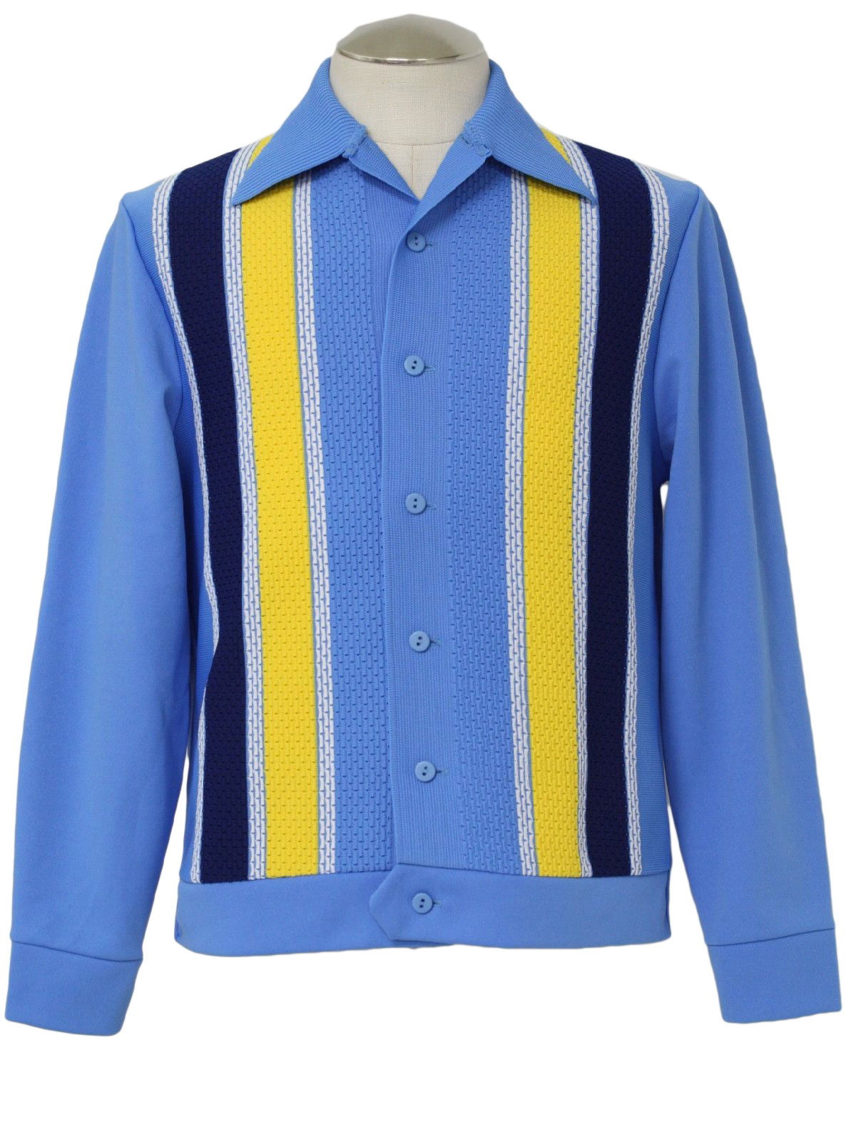 Retro 1960's Knit Shirt (Custom Line) Late 60s Custom Line Mens