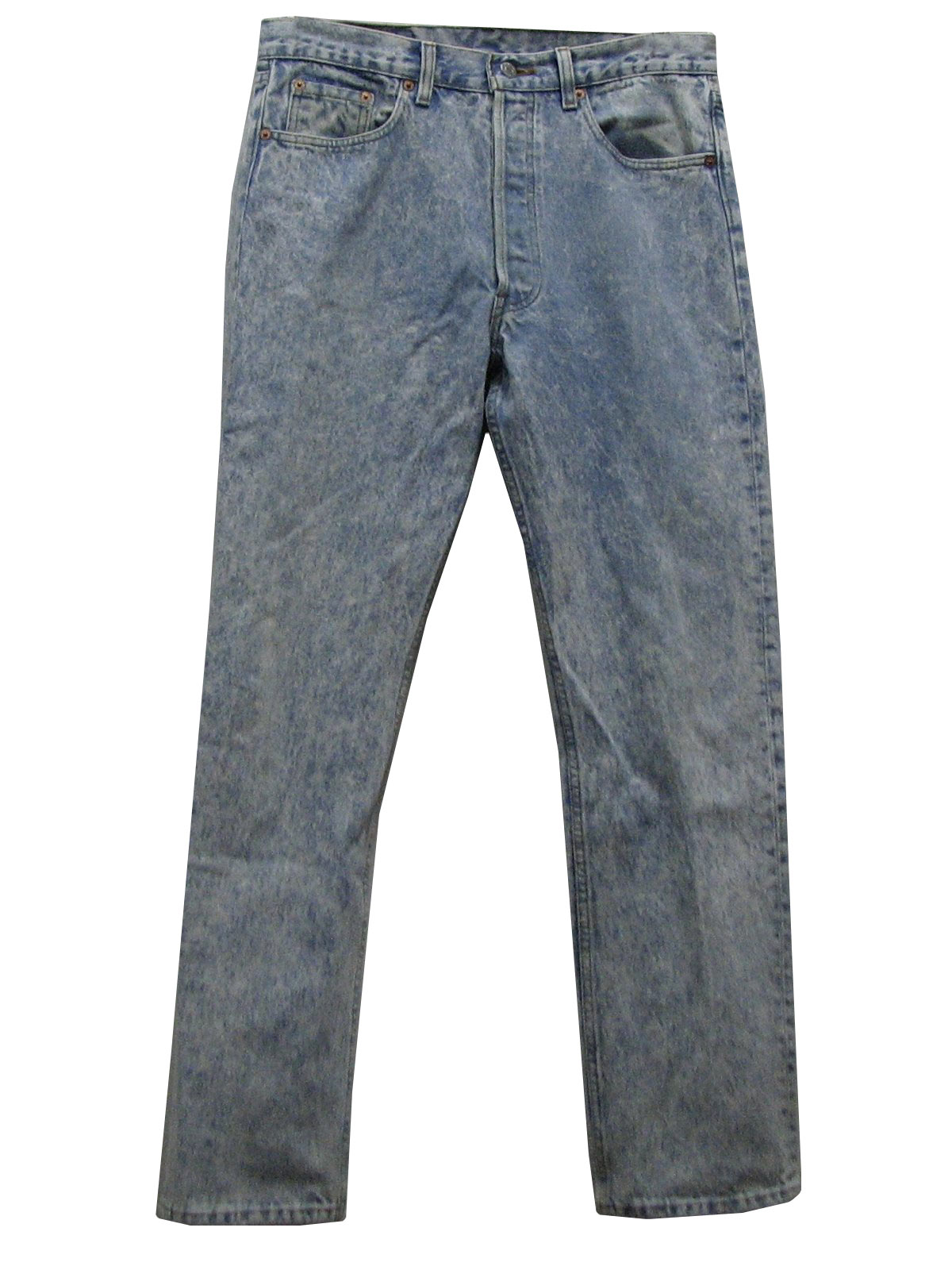 Vintage 1980's Pants: 80s style- Levis 501- Mens acid wash cotton denim ...