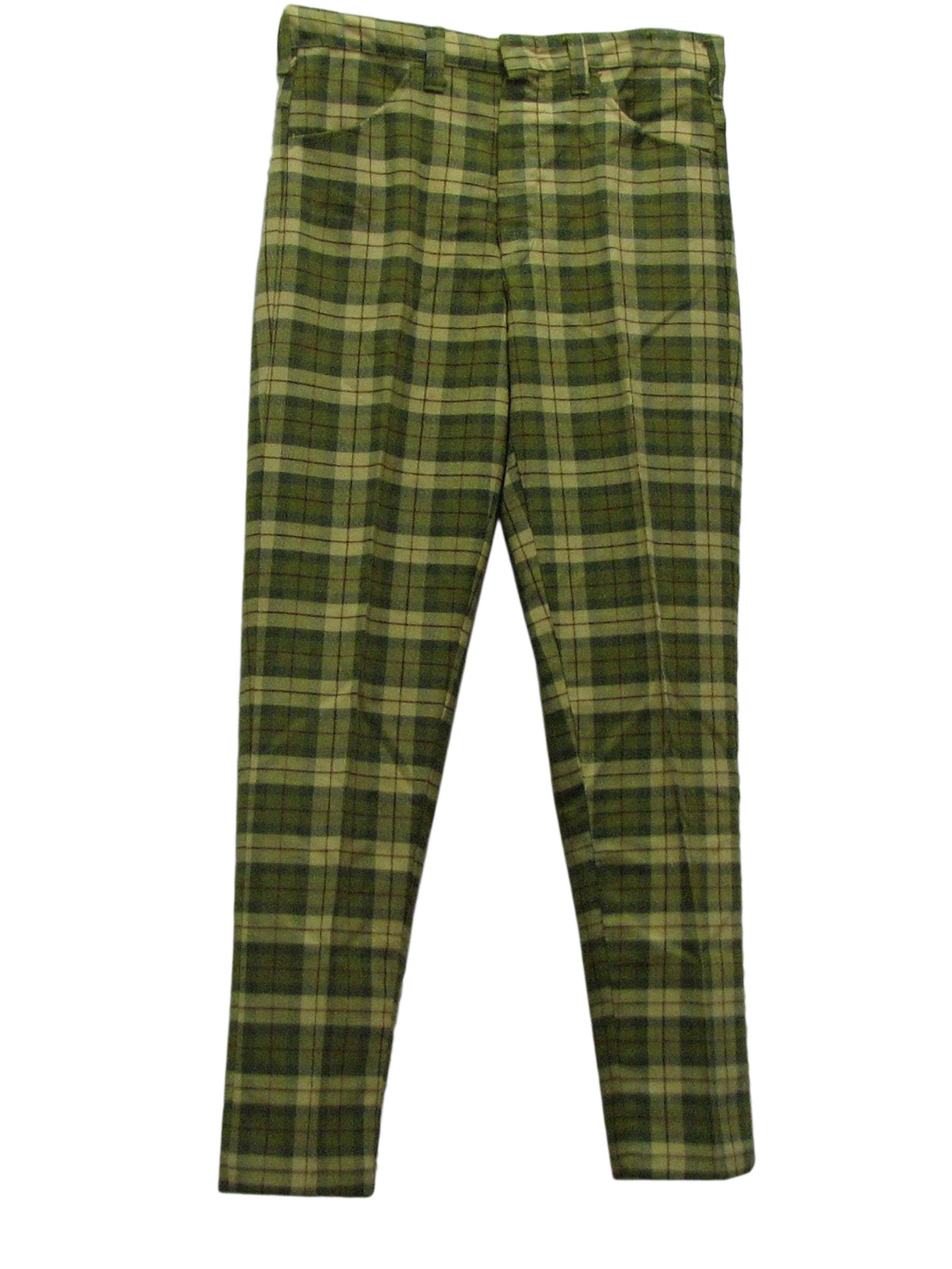 70s Vintage Pants: 70s -No Label- Mens yellow, burgundy, and green ...