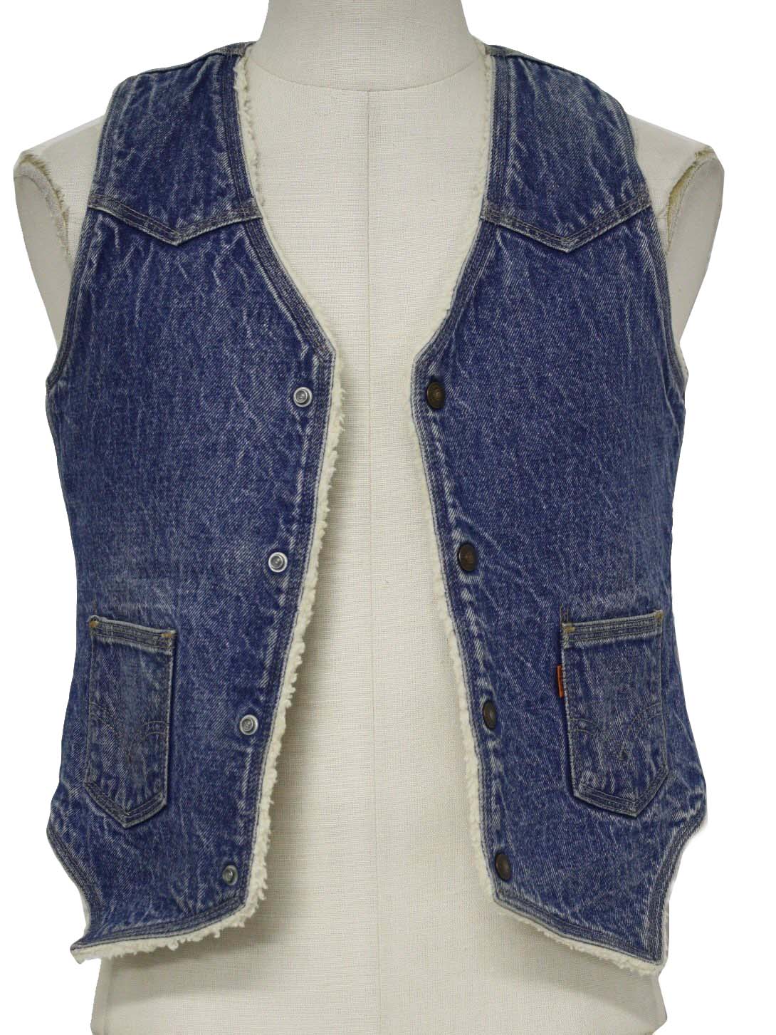 levis denim vest