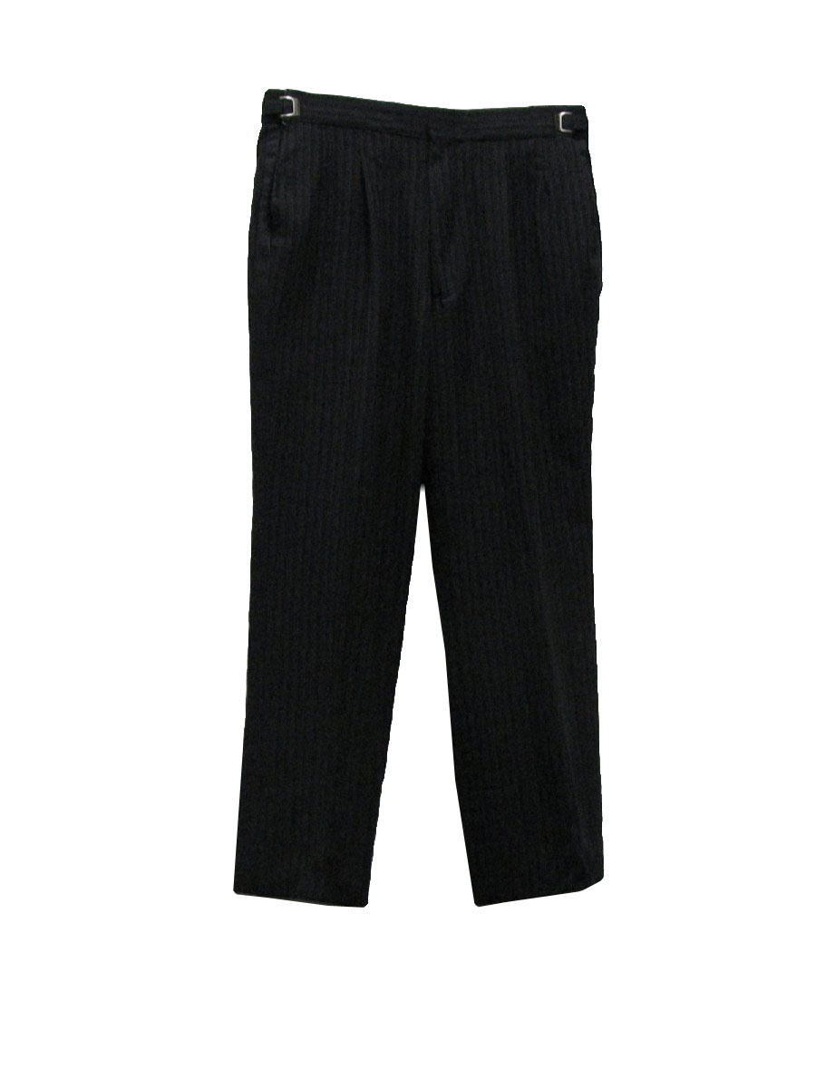1970's Vintage Russells Pants: 70s -Russells- Mens black and grey ...