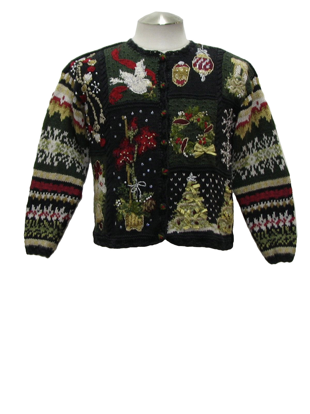 Womens Ugly Country Kitsch Christmas Sweater: -Tiara- Womens black ...