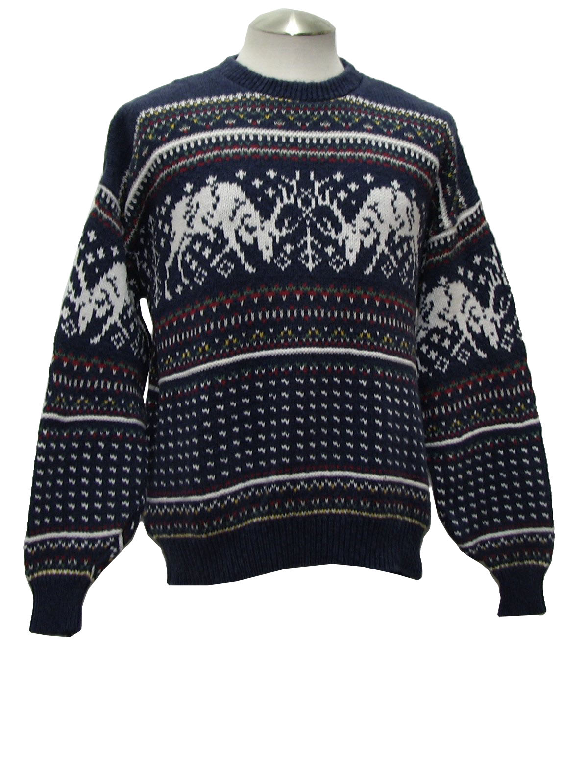 Mens Classic Christmas Sweater: -American Eagle Outfitters- Mens blue ...