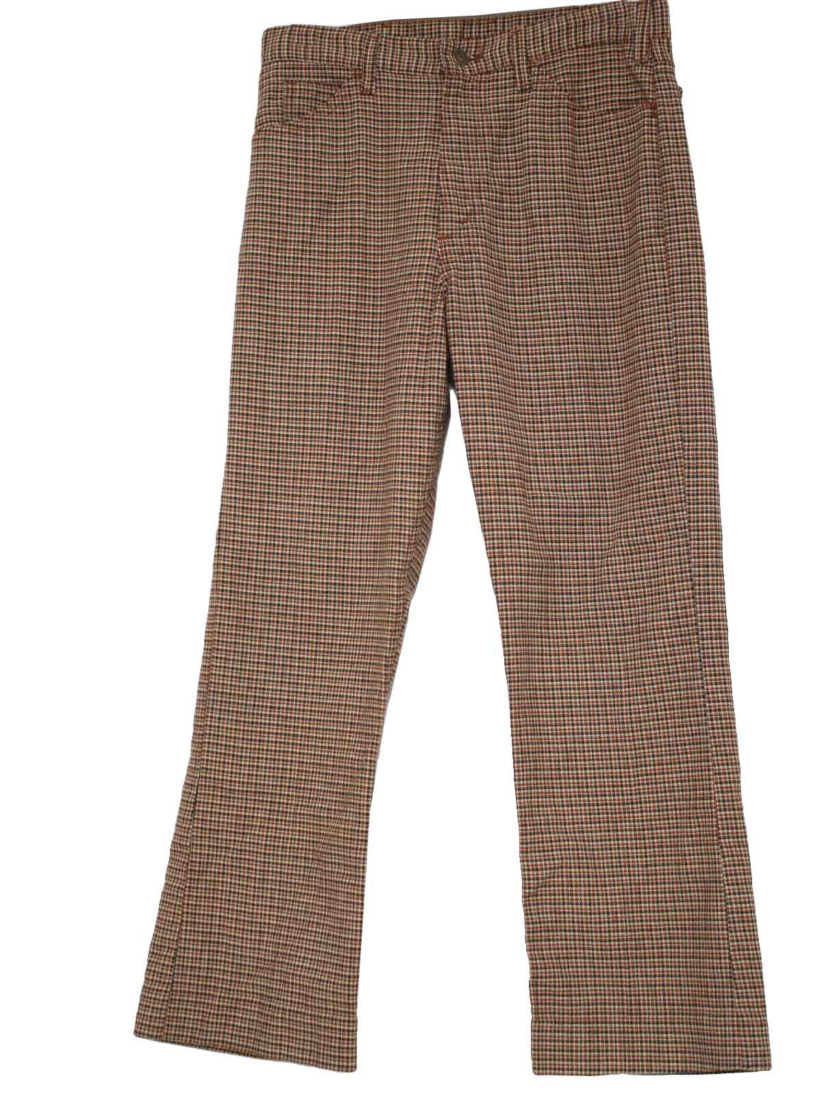 70's Pants: 70s -No Label- Mens red, white, green and navy multicolor ...