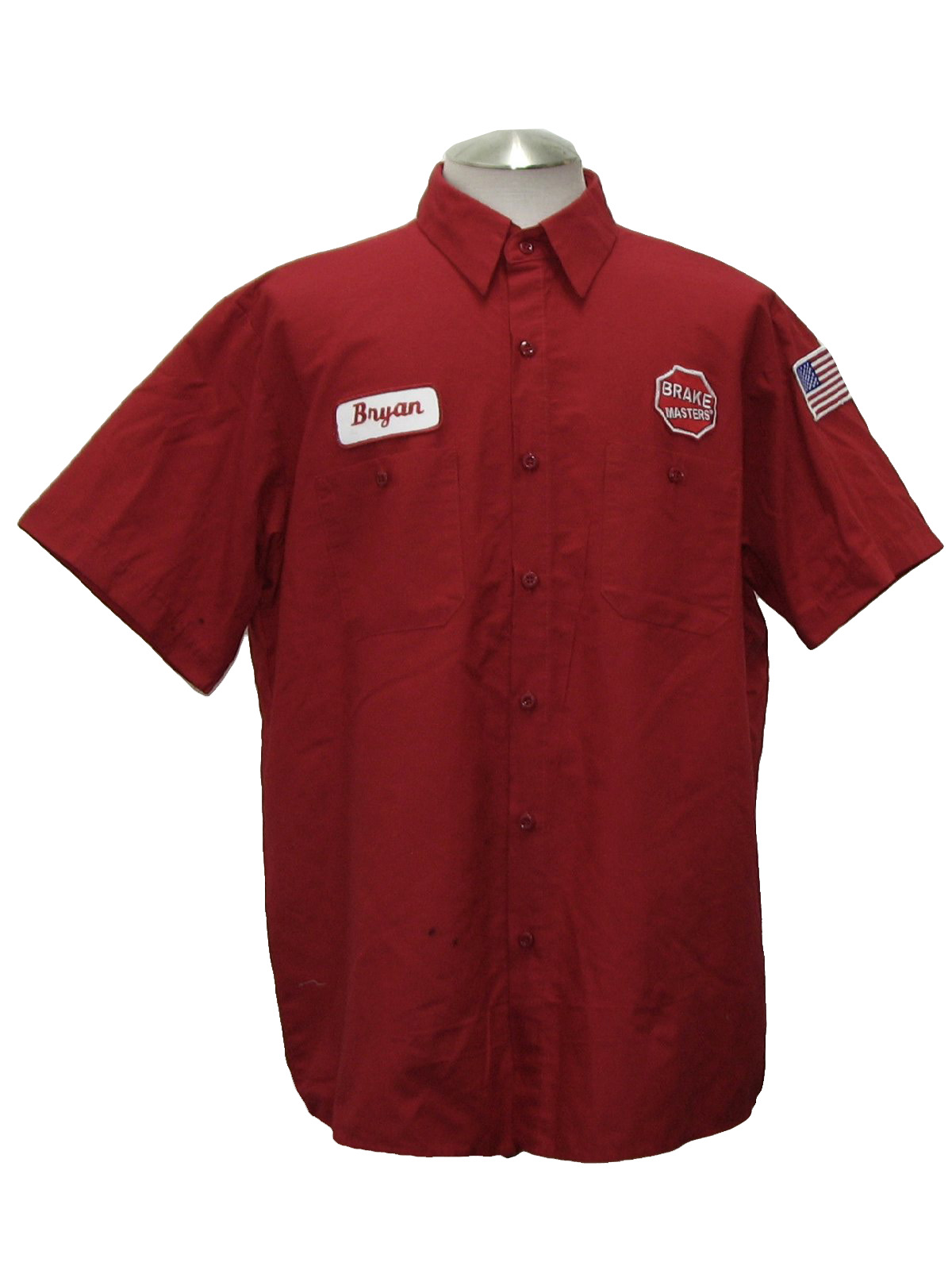 UniWeave 90's Vintage Shirt: 90s -UniWeave- Mens red short sleeve ...