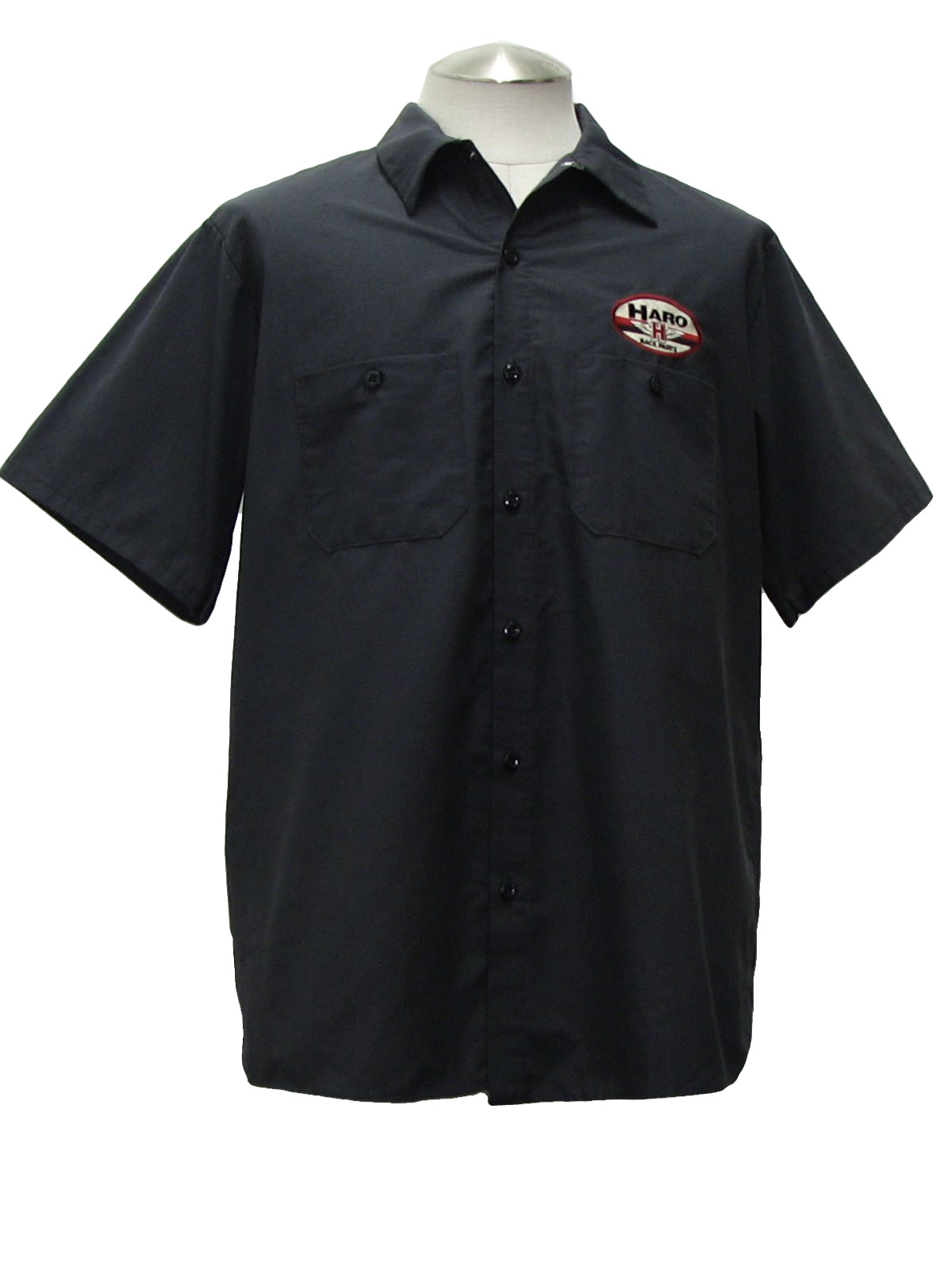 90's Vintage Shirt: 90s -Red Kap- Mens dark grey short sleeve cotton ...