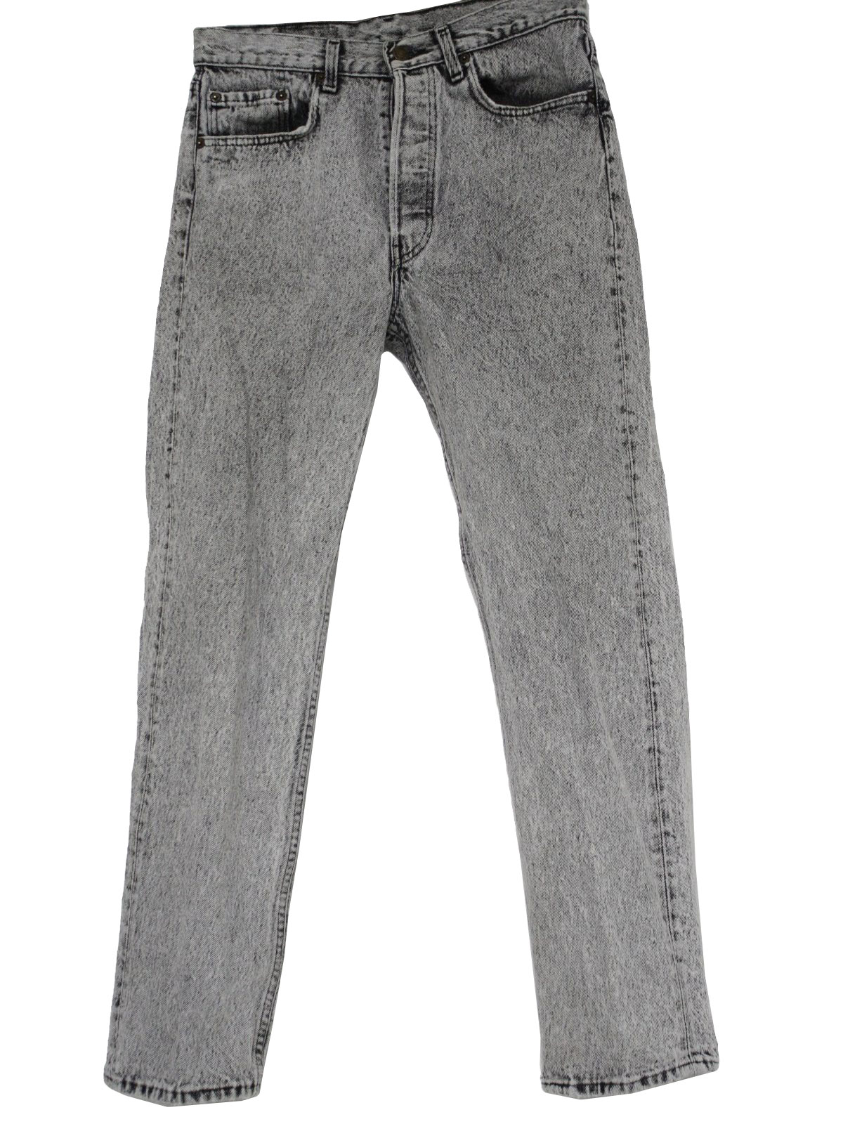1980's Retro Pants: 80s -Levis- Mens grey acid wash cotton denim jeans ...