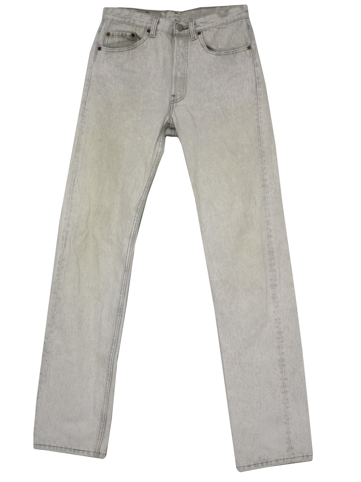 1980's Pants (Levis): 80s -Levis- Mens white acid wash cotton denim ...