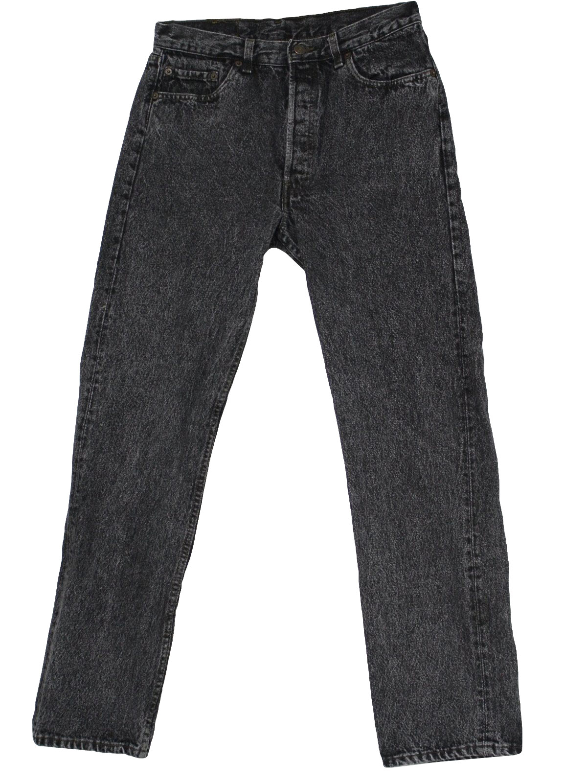 Eighties Levis Pants: 80s -Levis- Mens black stonewashed cotton denim ...