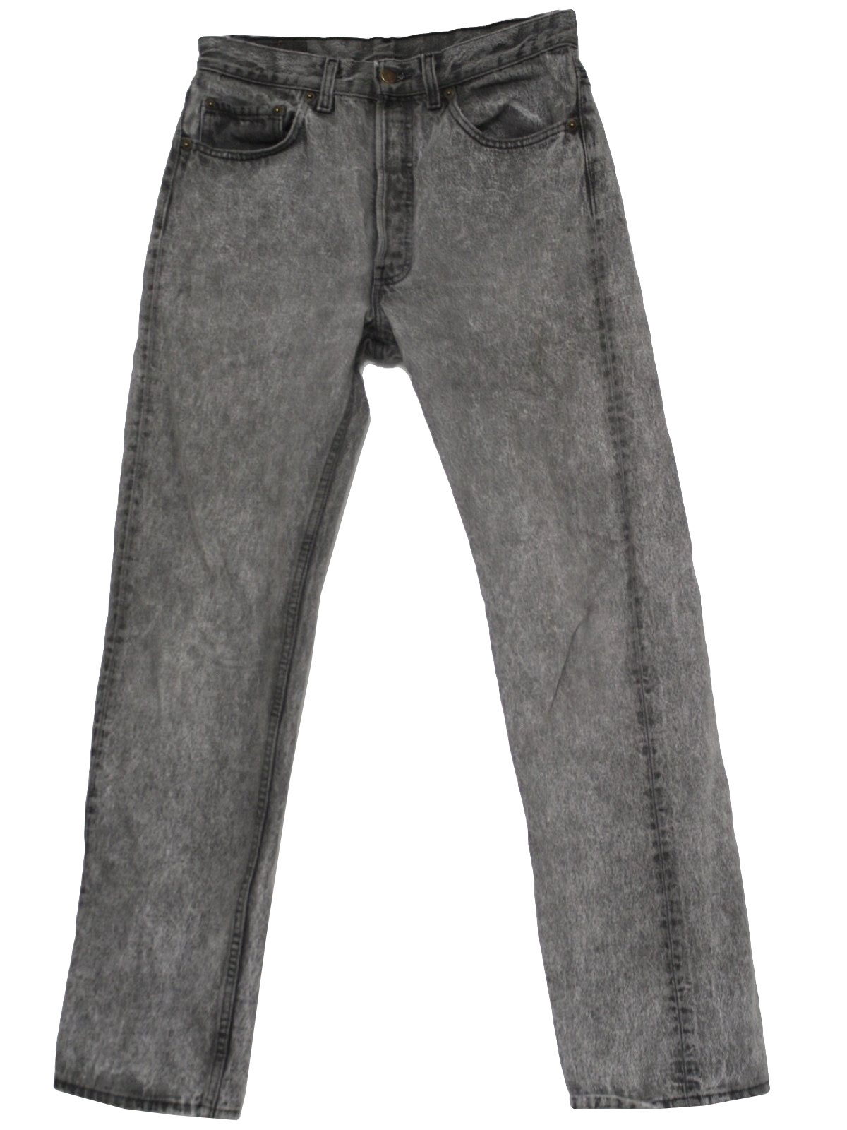 1980's Retro Pants: 80s -Levis- Mens grey acid wash cotton denim jeans ...