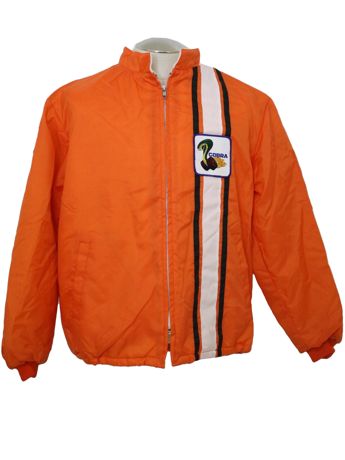 Vintage 1980's Jacket: 80s -Ford Motor Company- Mens competition orange ...