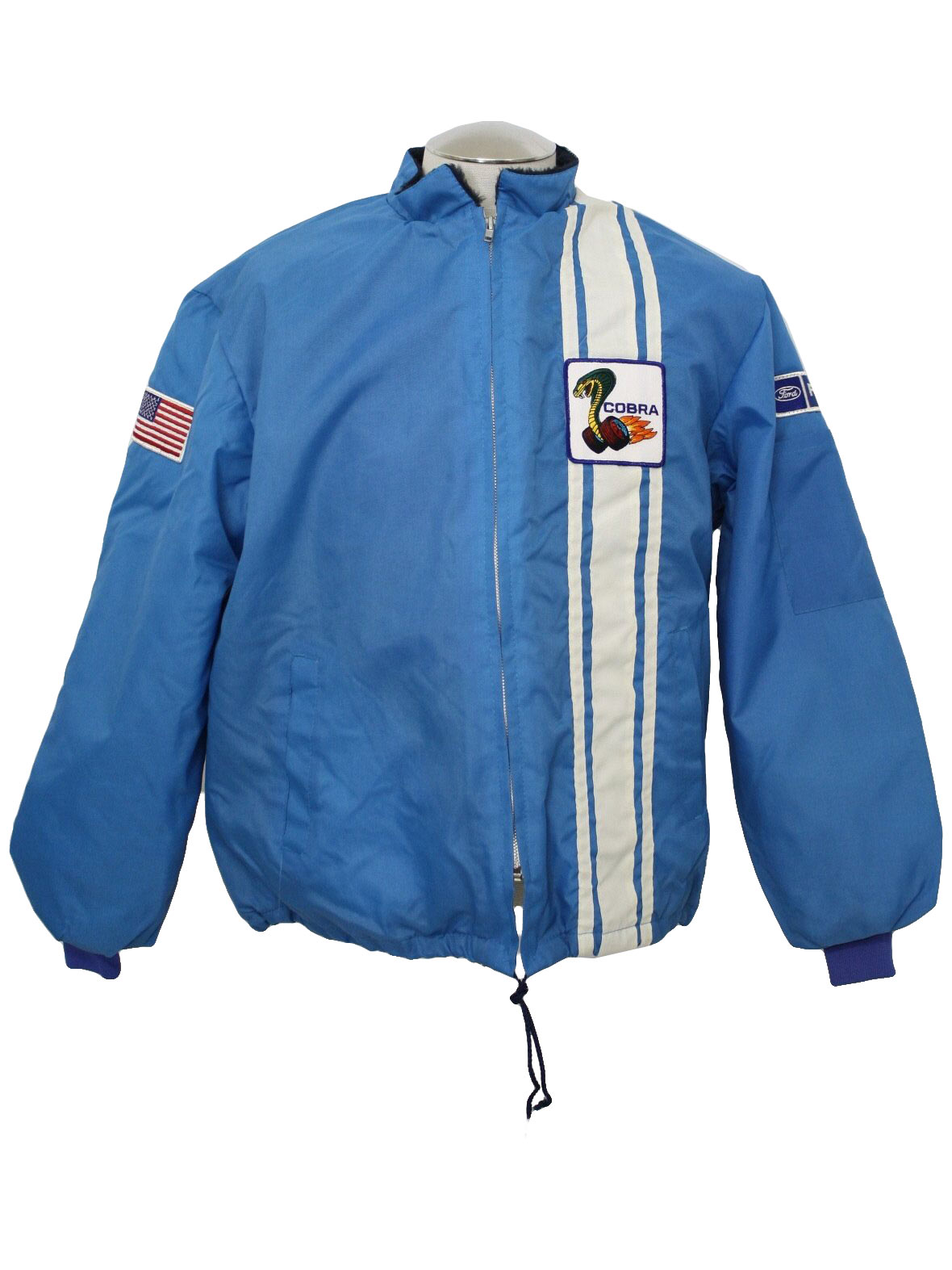 Ford racing jacket with cobra logo on it #3
