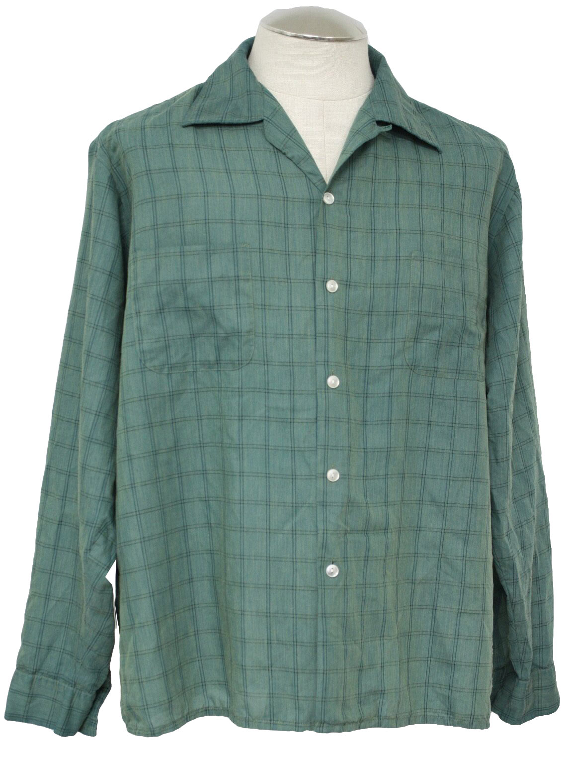 1960's Vintage McGregor Shirt: Late 60s -McGregor- Mens greens and ...