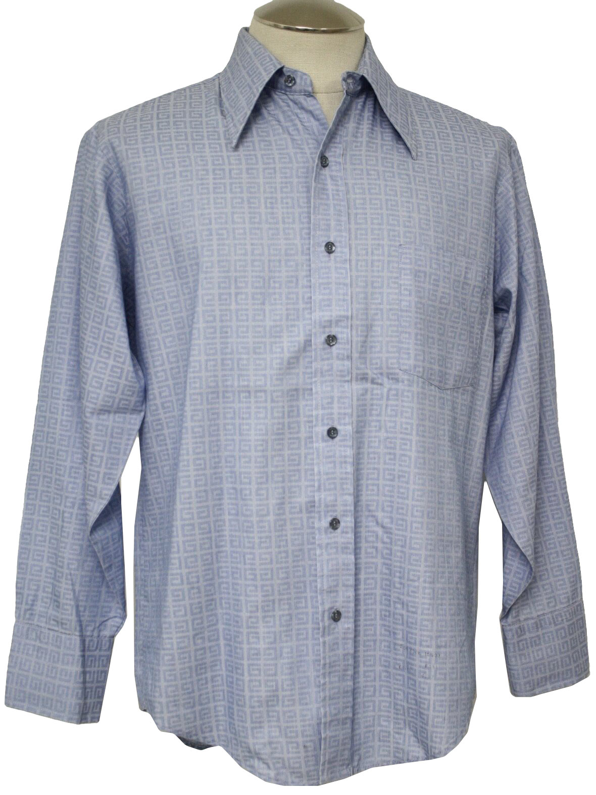 Retro 1970's Shirt (Towncraft) : 70s -Towncraft- Mens shades of blue ...