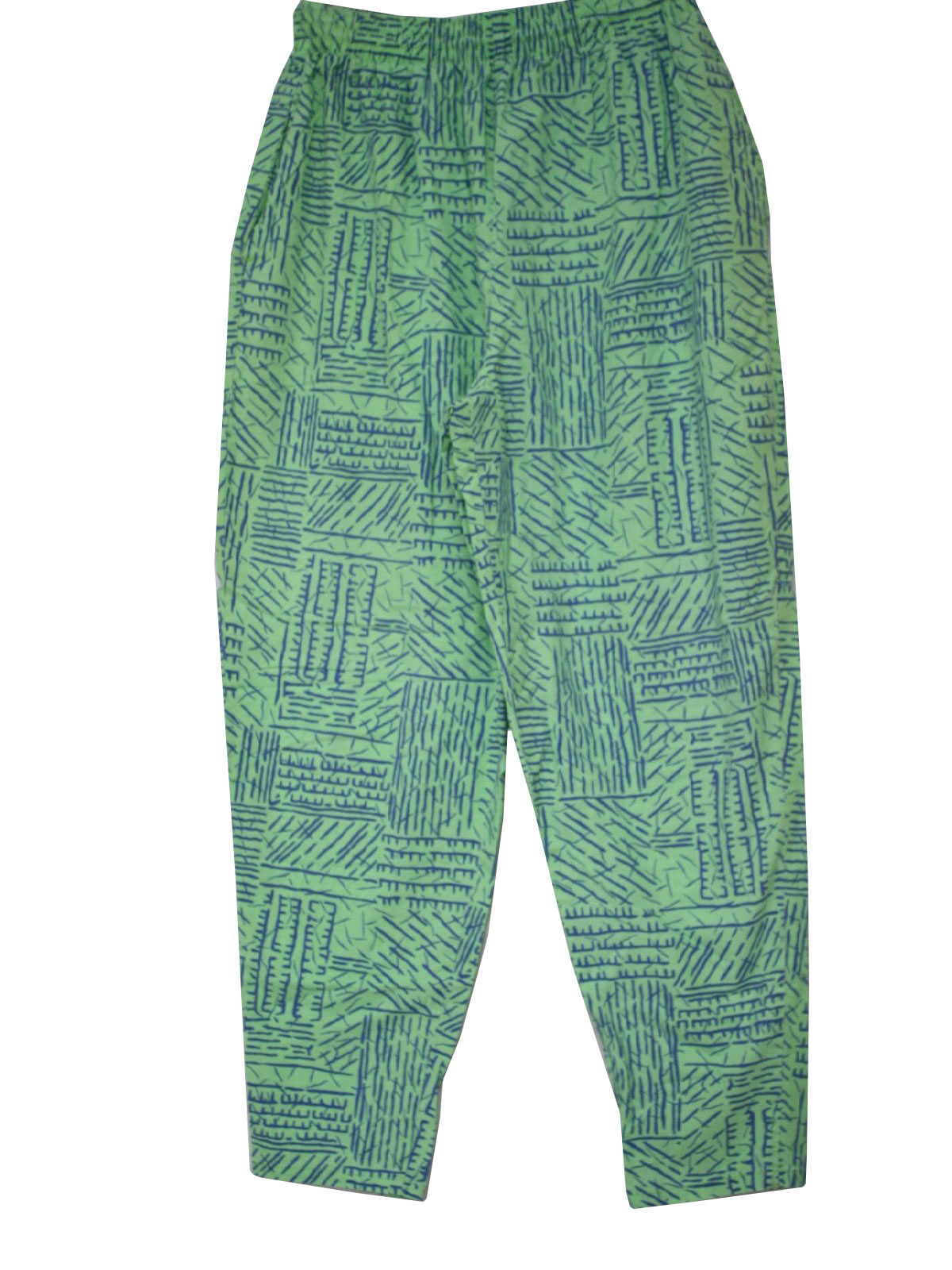 Retro 1980's Pants (Double Take) : 80s -Double Take- Mens bright green ...