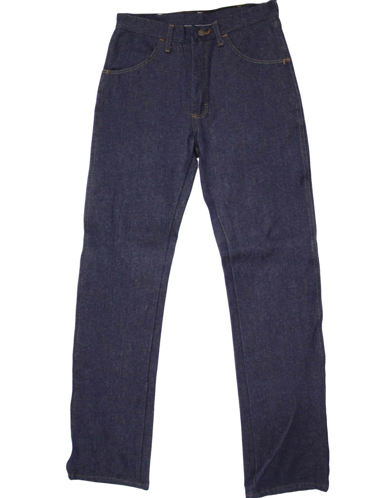 Vintage 1980's Pants: 80s -Rustler- Mens dark blue cotton denim jeans ...
