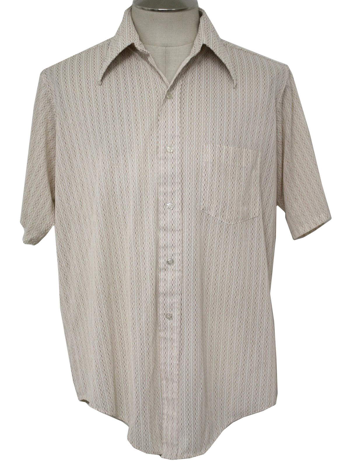 Retro 1970's Shirt (JC Penneys) : 70s -JC Penneys- Mens white with ...