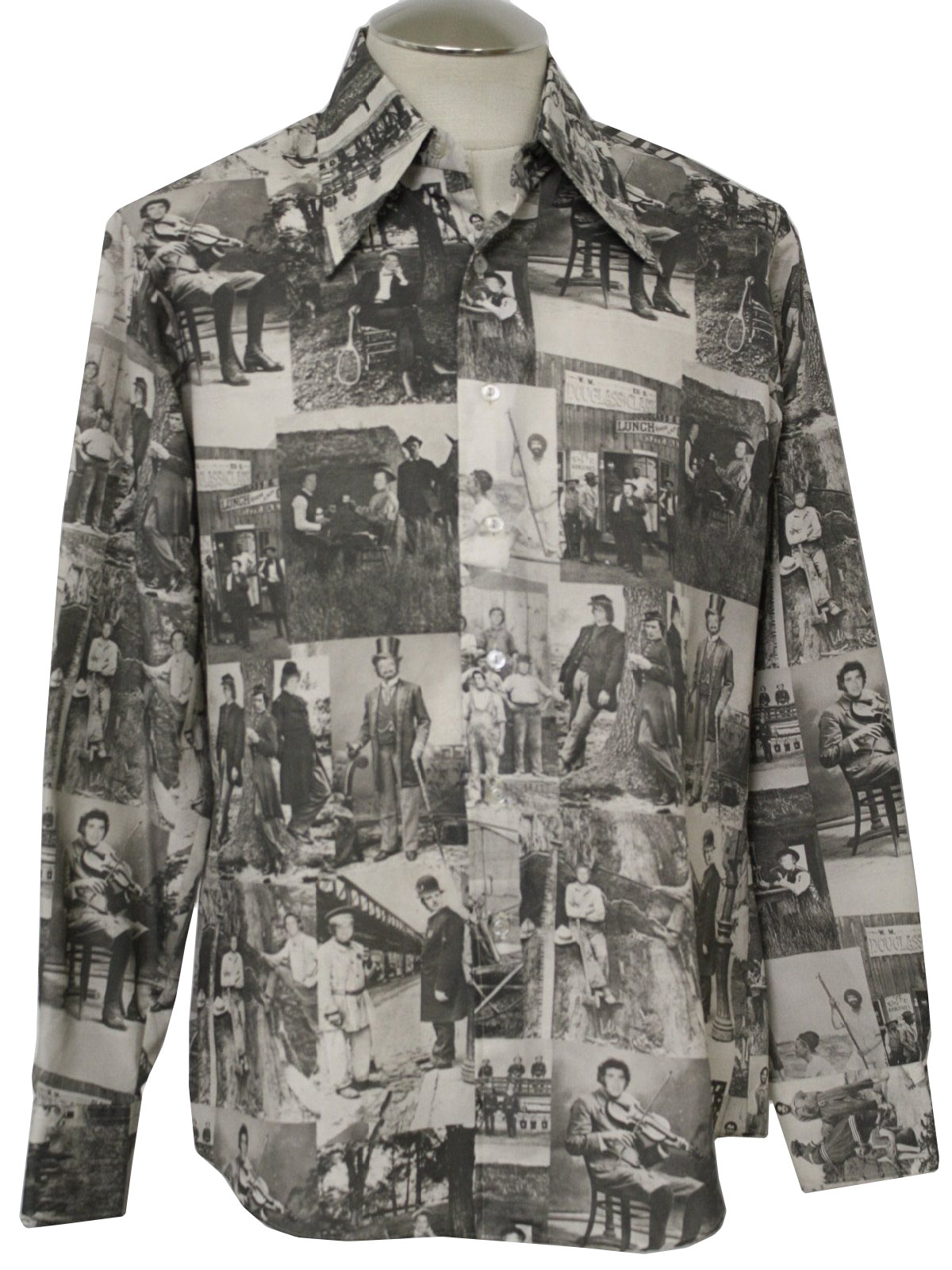 Retro 1970's Print Disco Shirt (Kennington) : 70s -Kennington- Mens ...