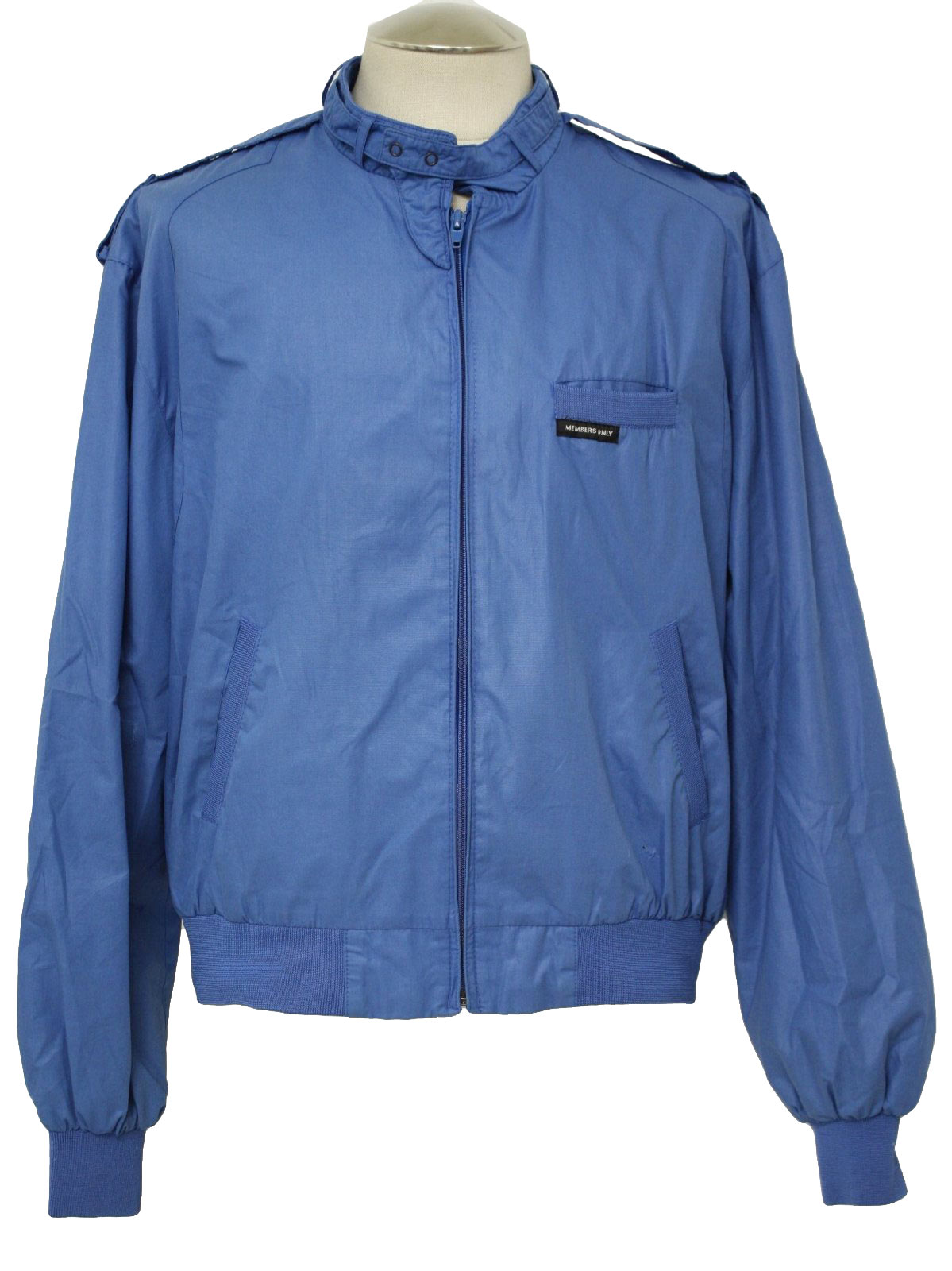 1980s Members Only Jacket: 80s -Members Only- Mens sky blue cotton ...