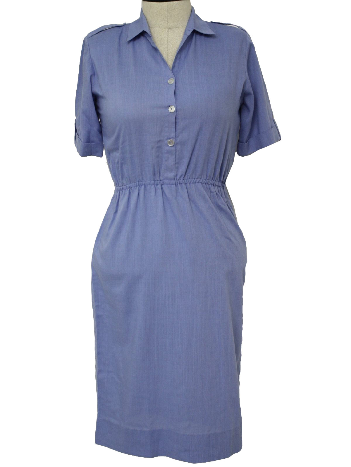 Vintage 1950's Cotton Dress: 50s style (made in 80s) -Missing Label ...