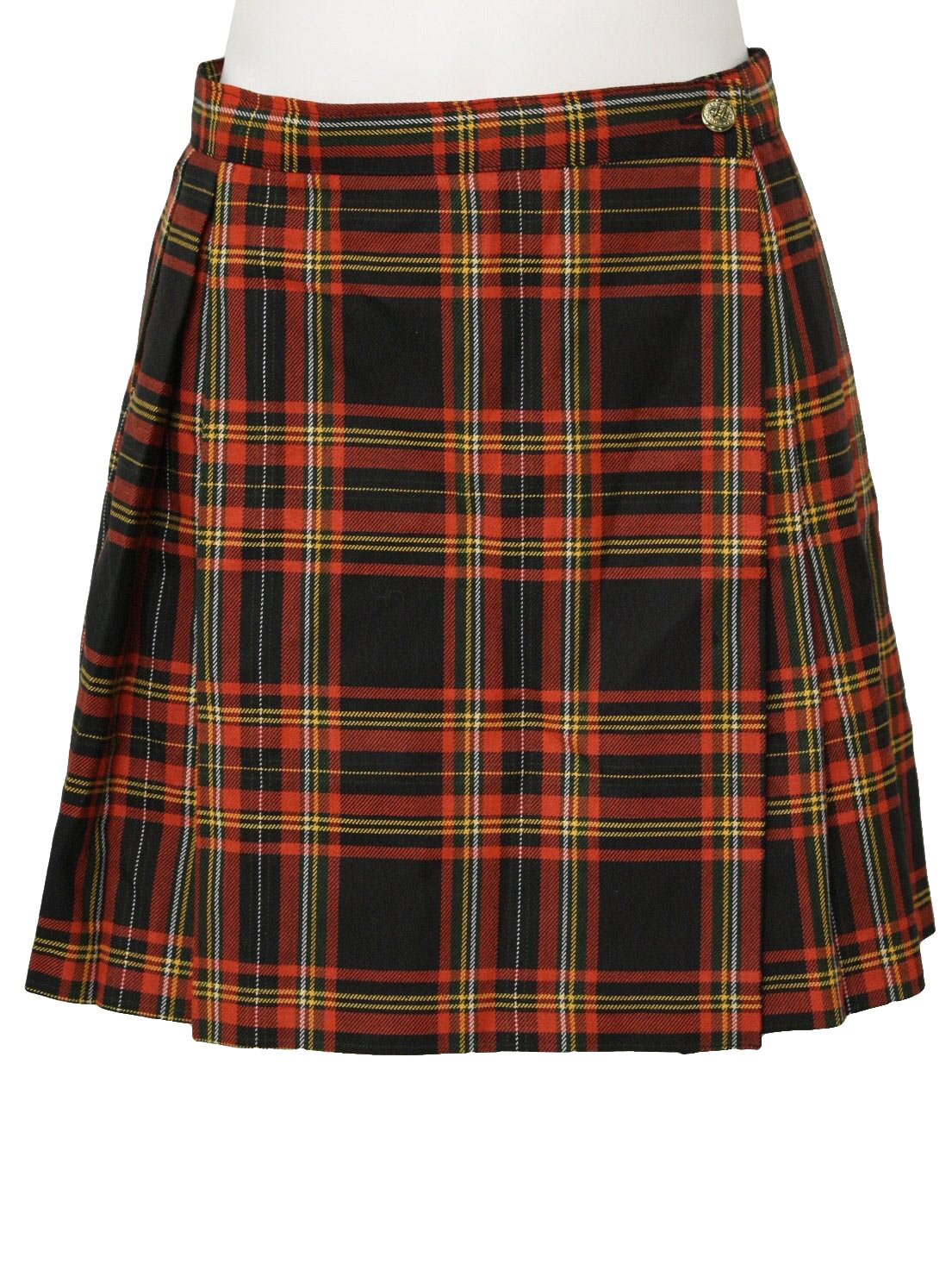 Retro 80's Plaid Mini Skirt: 80s -Star CCC- Womens red, black, white ...