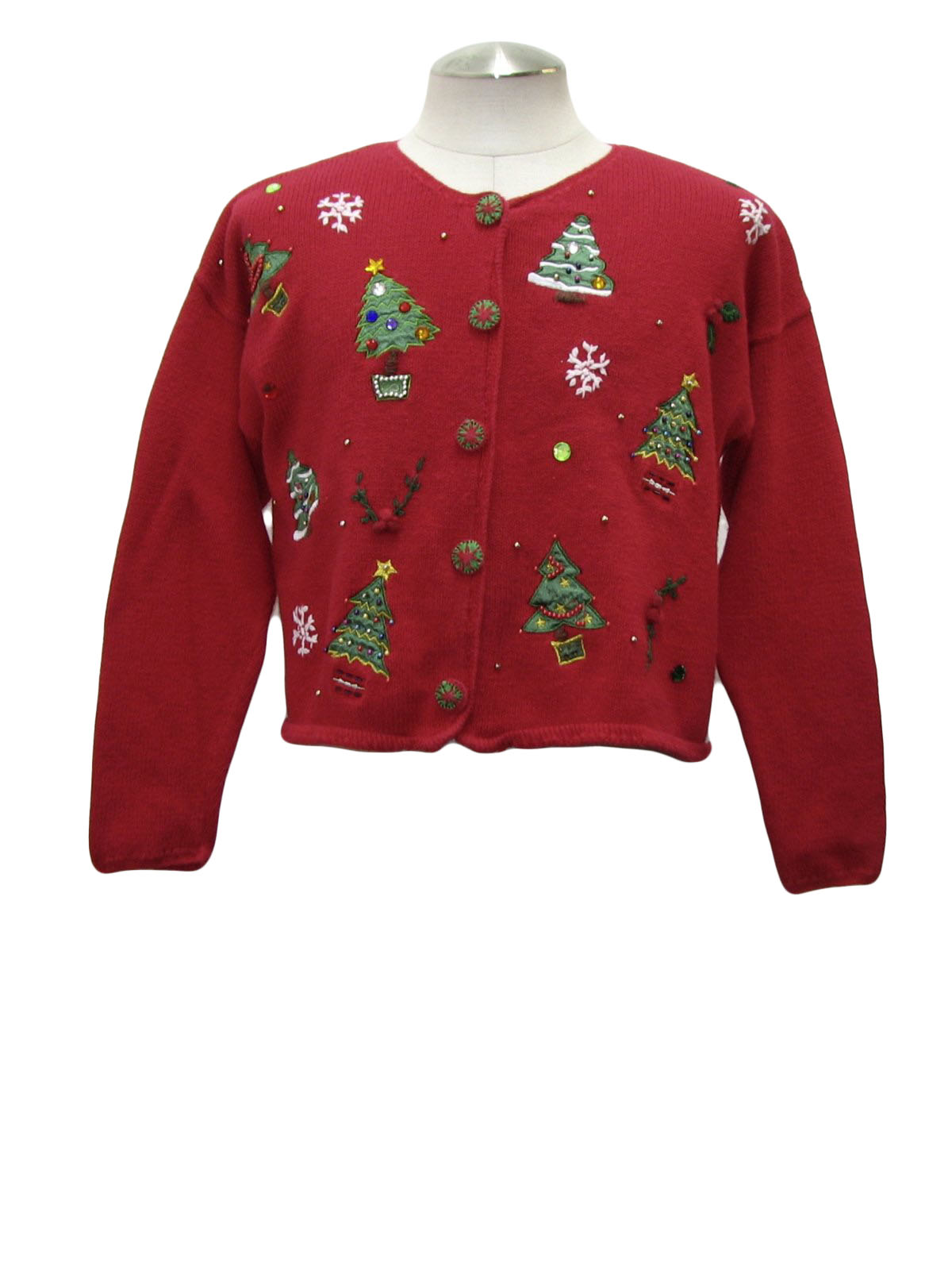 cropped ugly christmas sweater